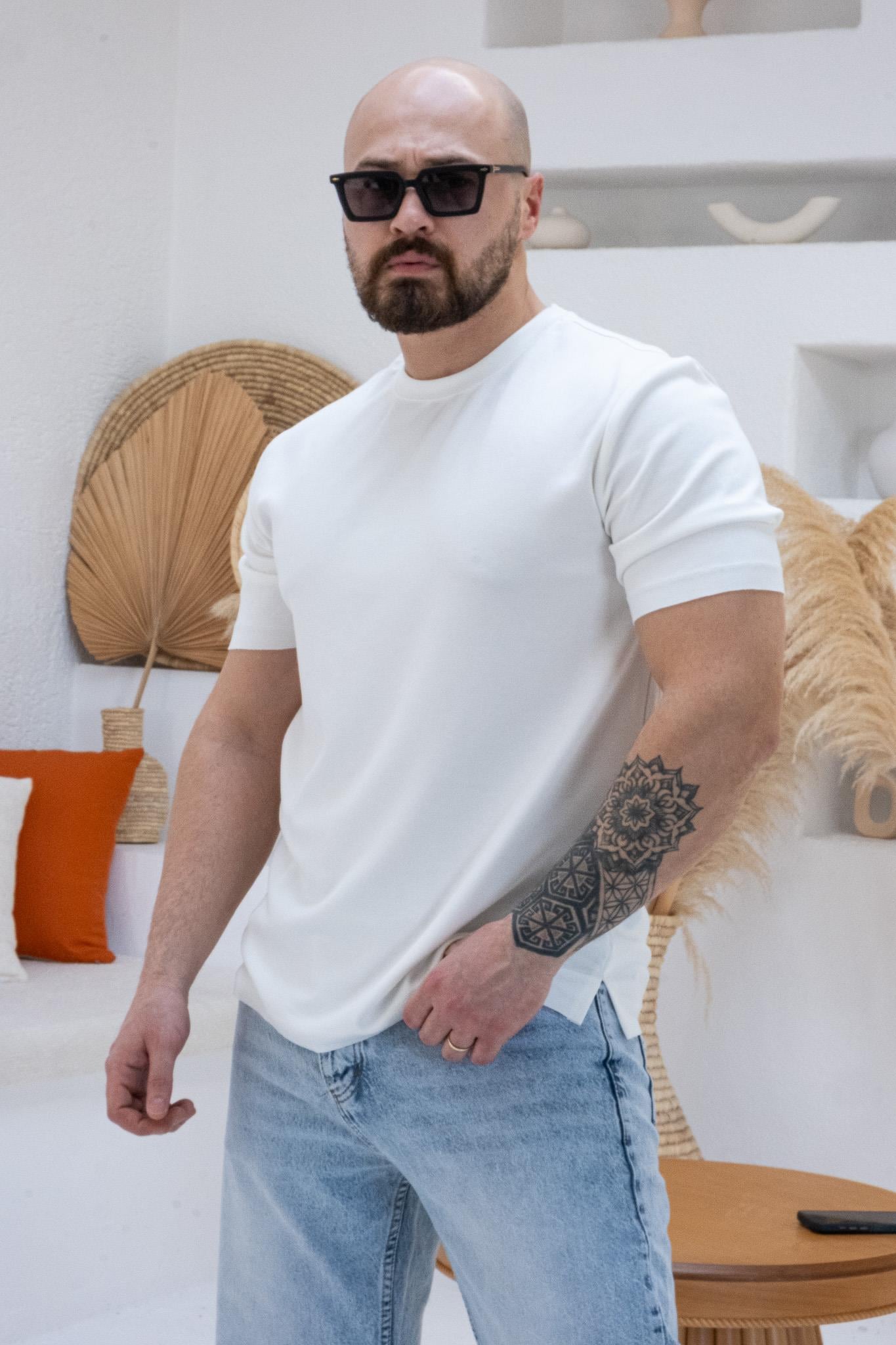 Oysho Kumaş Slim Fit  T-shirt (TSB63)