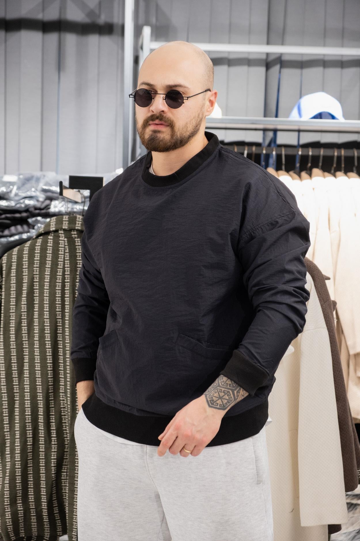 Paraşüt Kumaş Oversize Sweatshirt (K-SWTS16)