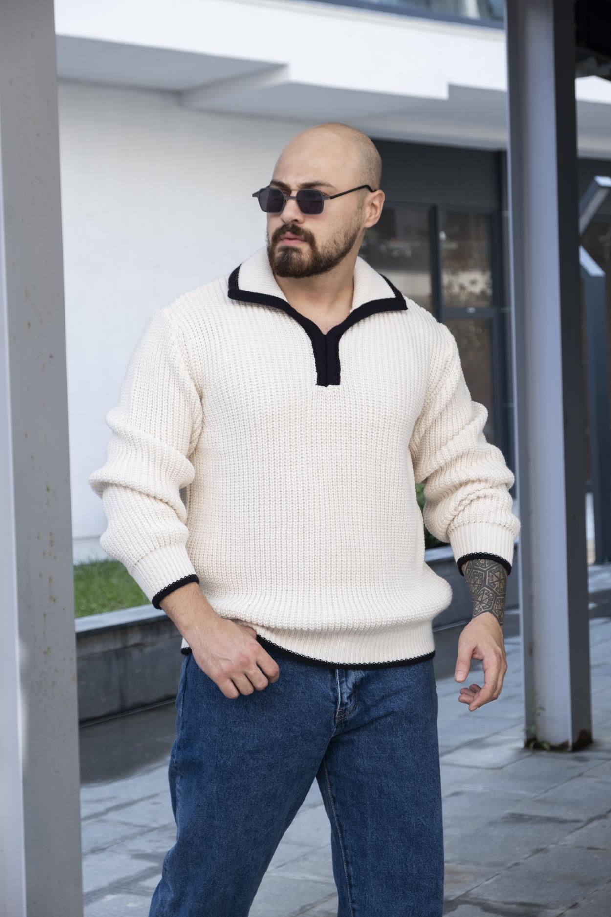 Polo Yaka Örme Kazak (SVTK23)