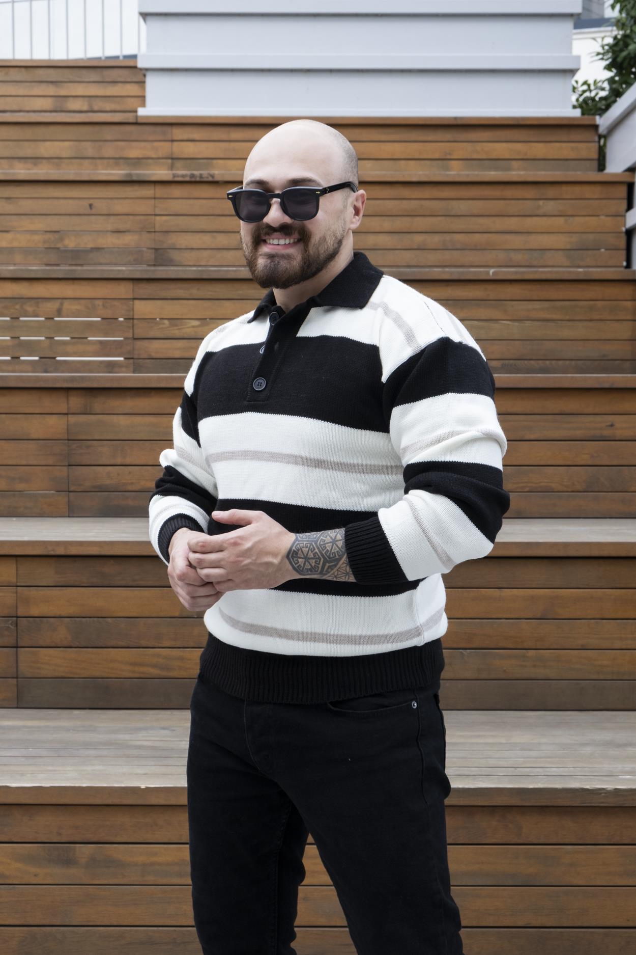 Polo Yaka Örme Kazak (SVTS24)