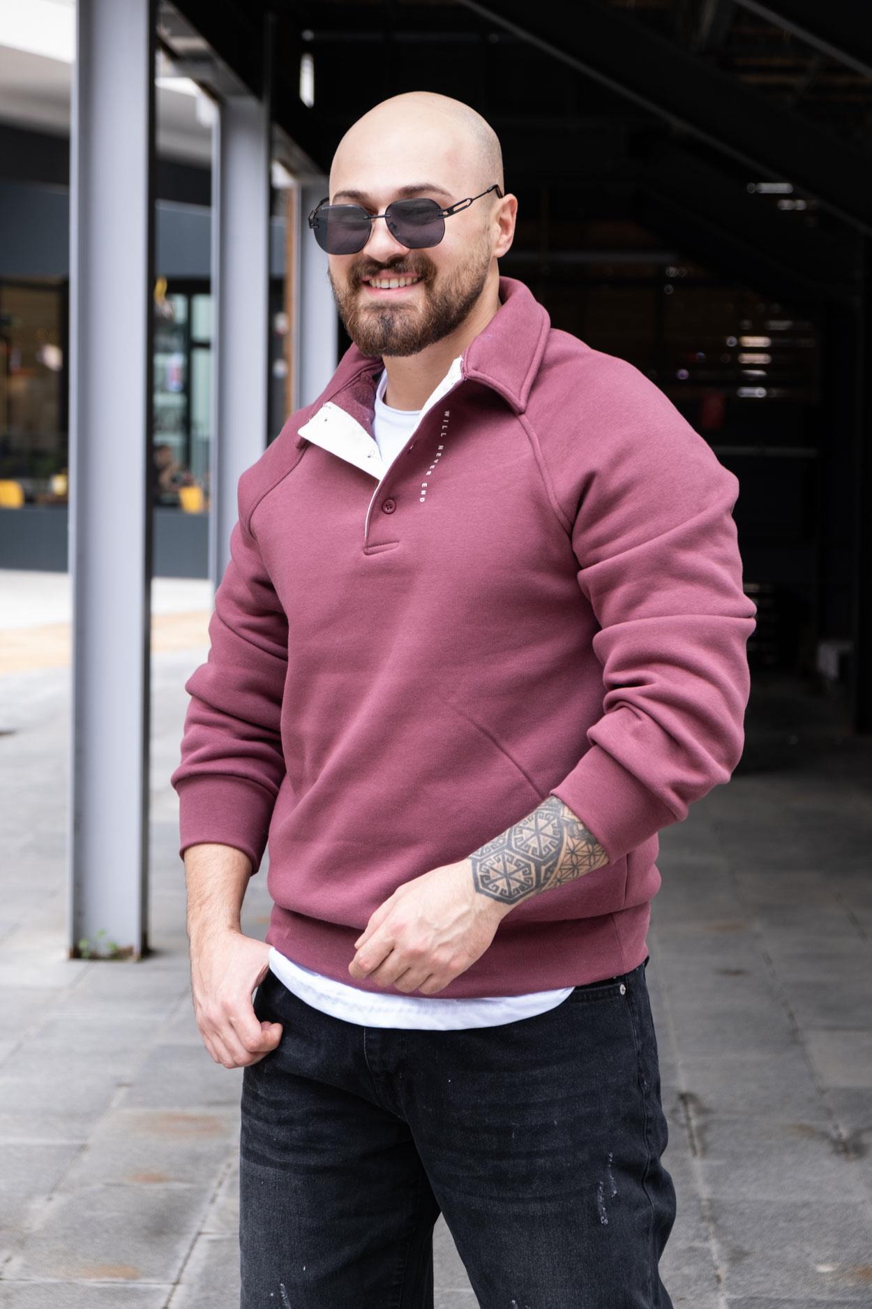 Polo Yaka Sırt Detaylı Sweatshirt (SVTKI35)