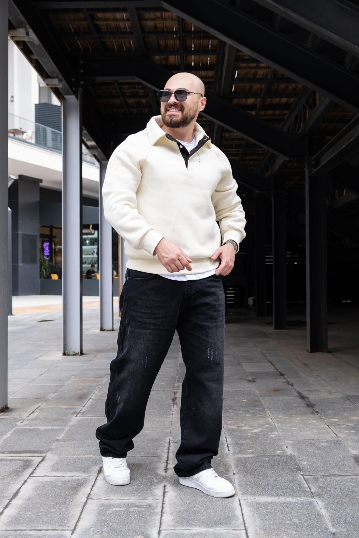 Polo Yaka Sırt Detaylı Sweatshirt (SVTKR35)
