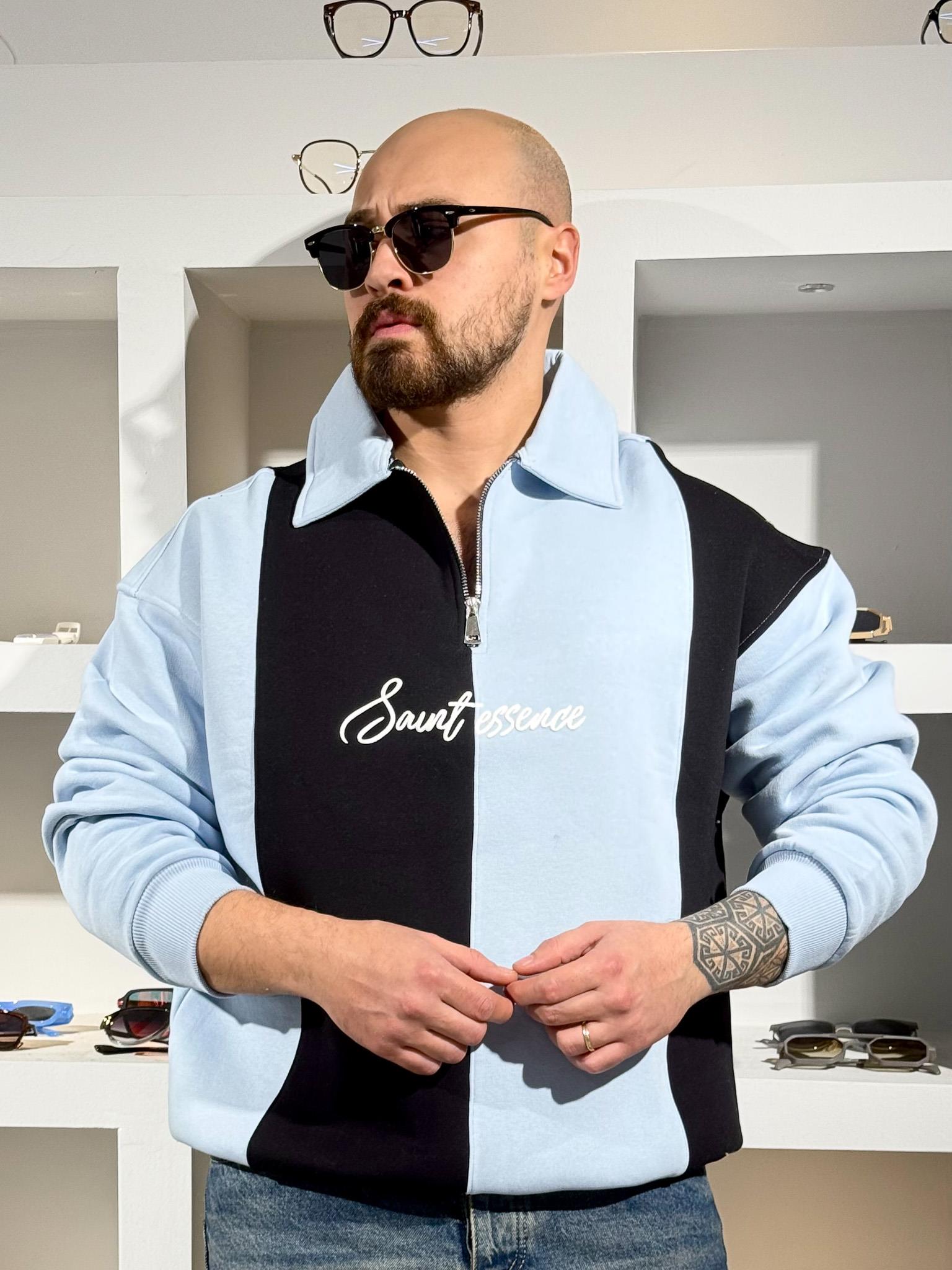 Polo Yaka Üç iplik Şardonlu Sweatshirt (SVTM84)