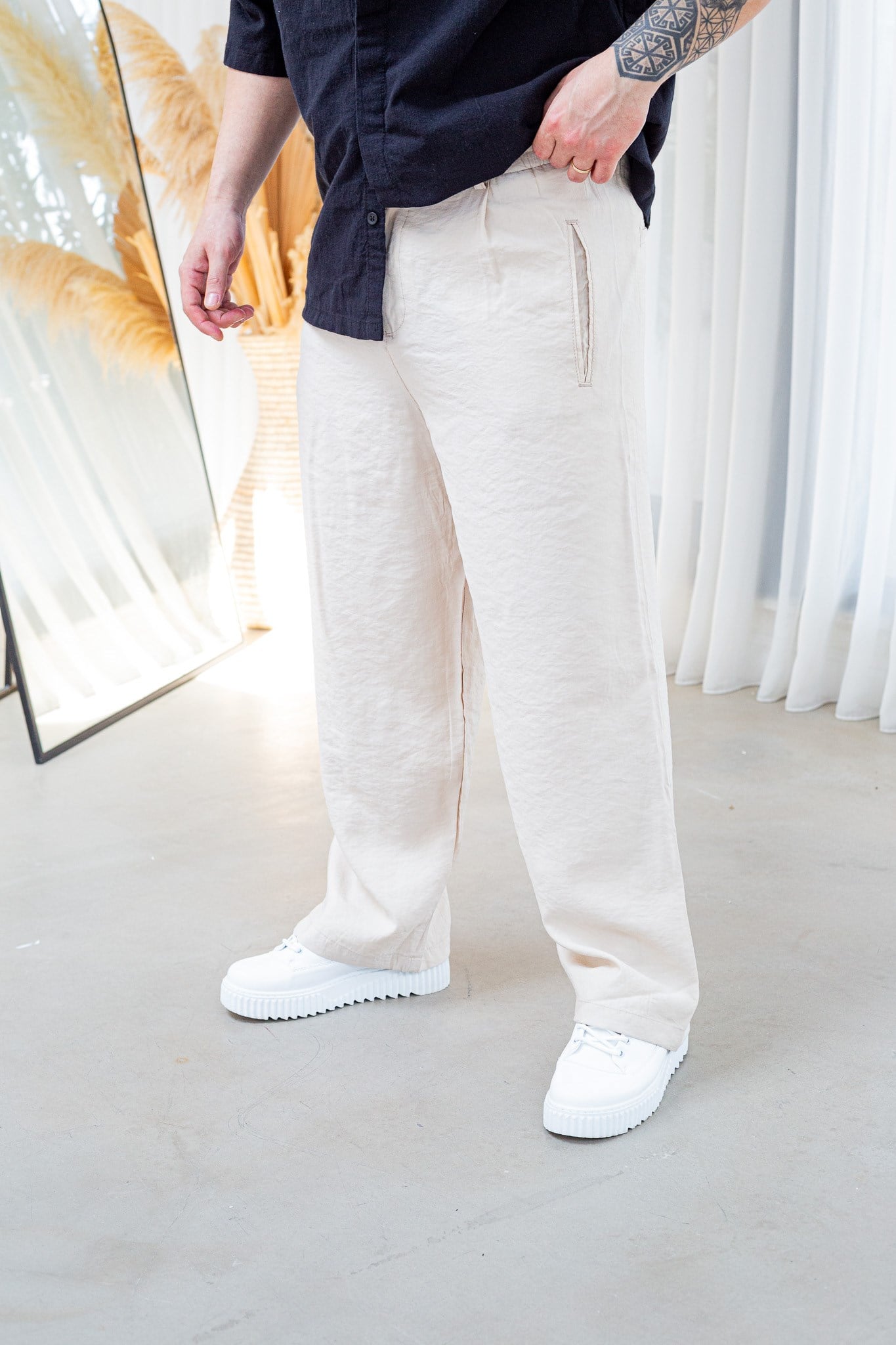 Premium Modal Kumaş Ultra Rahat Baggy Pantolon (JGK62)