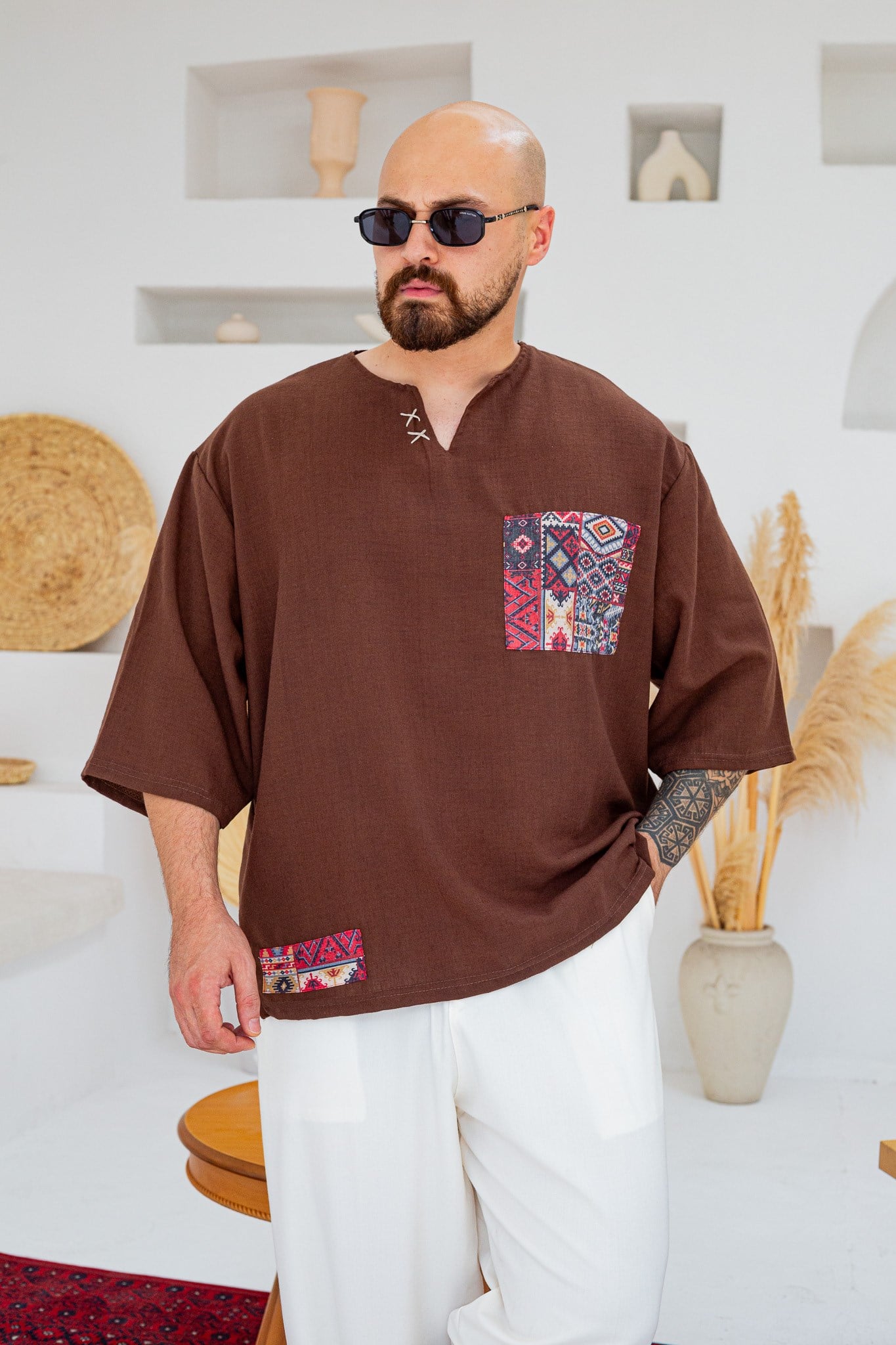 Rahat Kalıp Bohem T-Shirt (TSKA105)