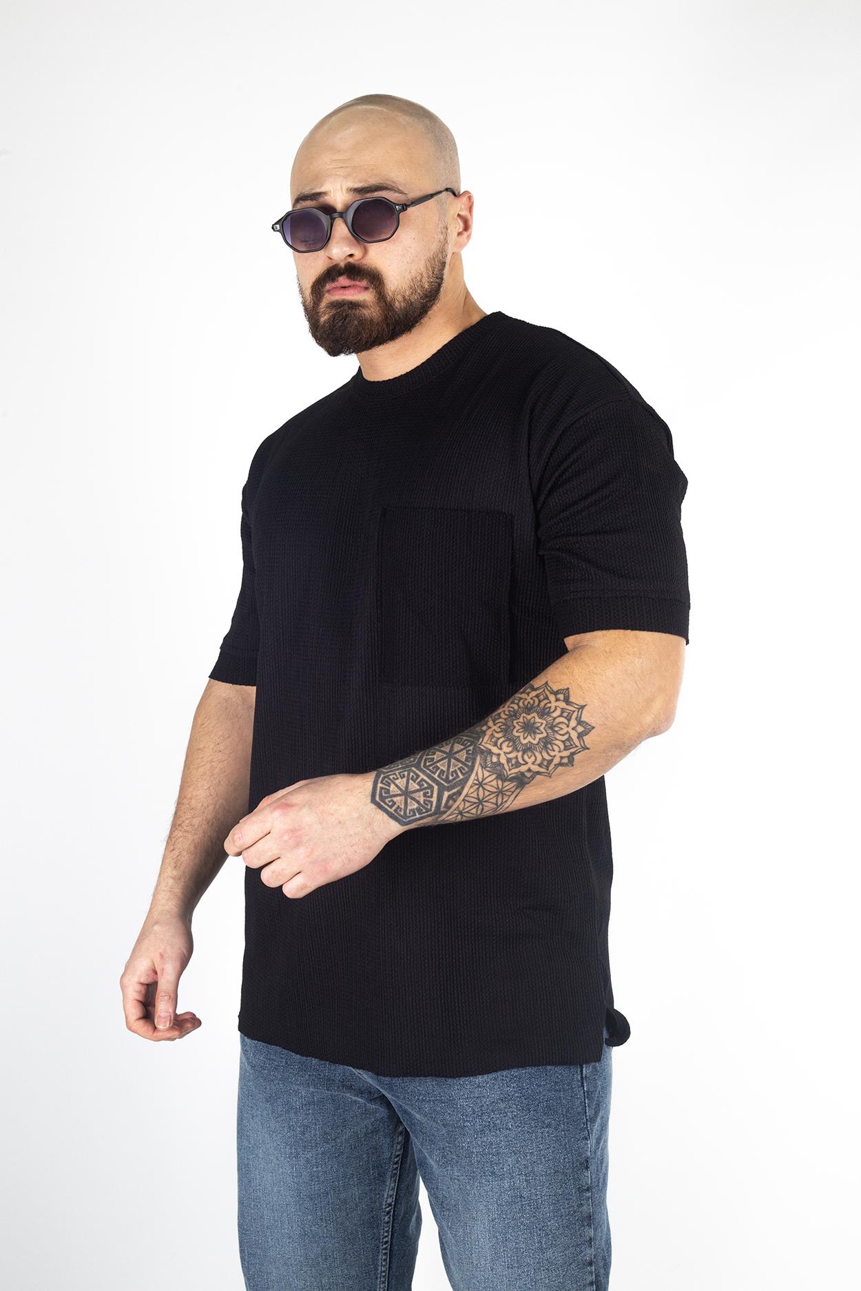 Rahat Kalıp Cep Detaylı T-Shirt (TSS09)