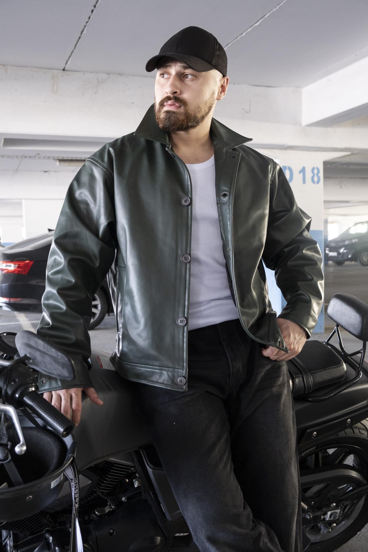 Rahat Kalıp Deri Ceket (MEVY03)