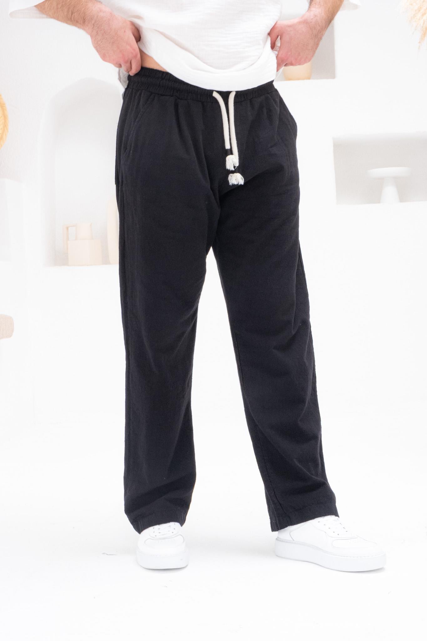 Rahat Kalıp Keten Baggy Pantolon (JGS29)