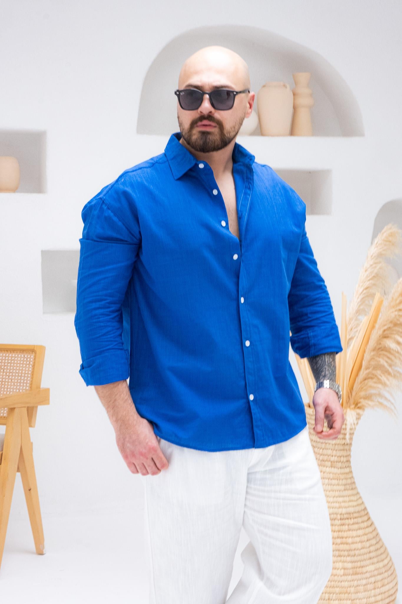 Rahat Kalıp Keten Gömlek (GMM62)