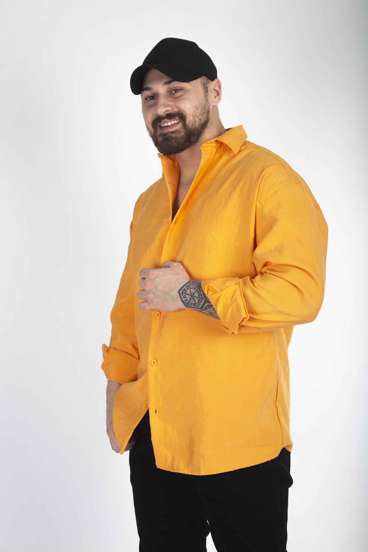 Rahat Kalıp Kırışık Kumaş Gömlek (GMT26)