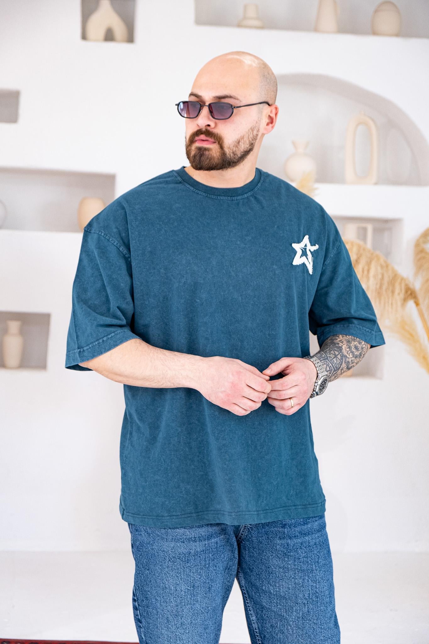 Saint Vintage Yıkamalı Oversize T-Shirt (TSM73)