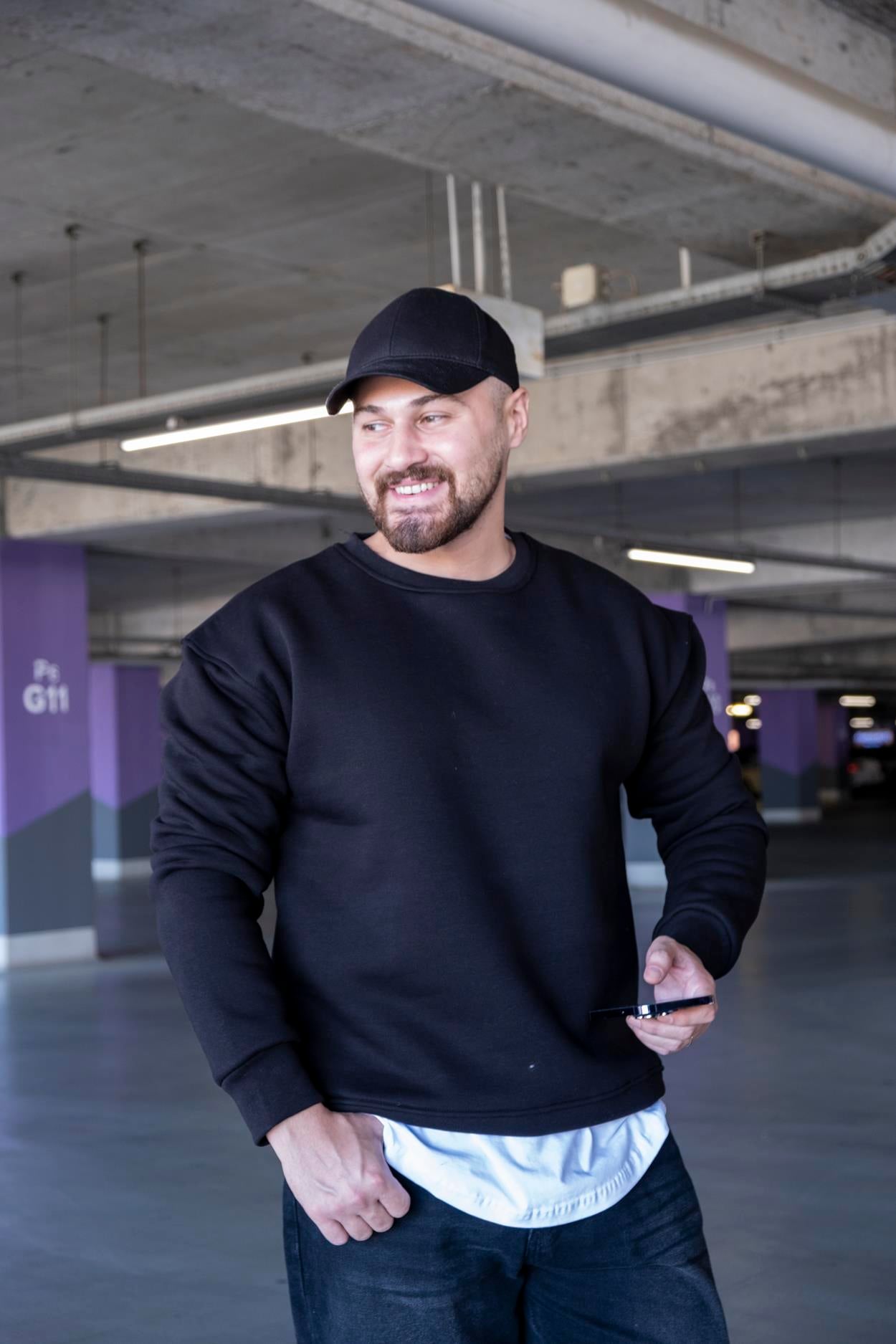 Şardonlu Üç İplik Oversize Sweatshirt (SVTS12)