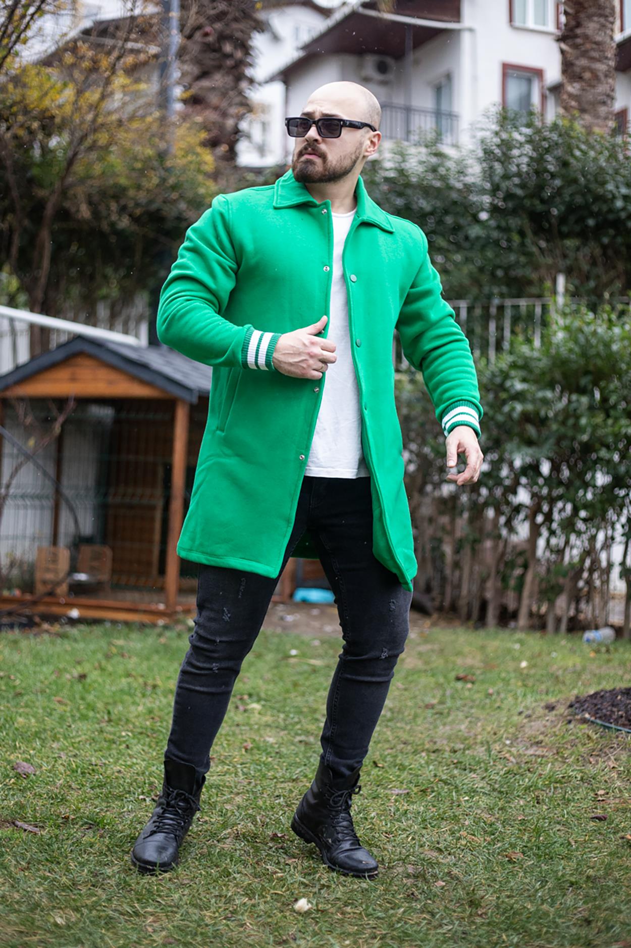 Şardonlu Uzun Ceket (KC05)