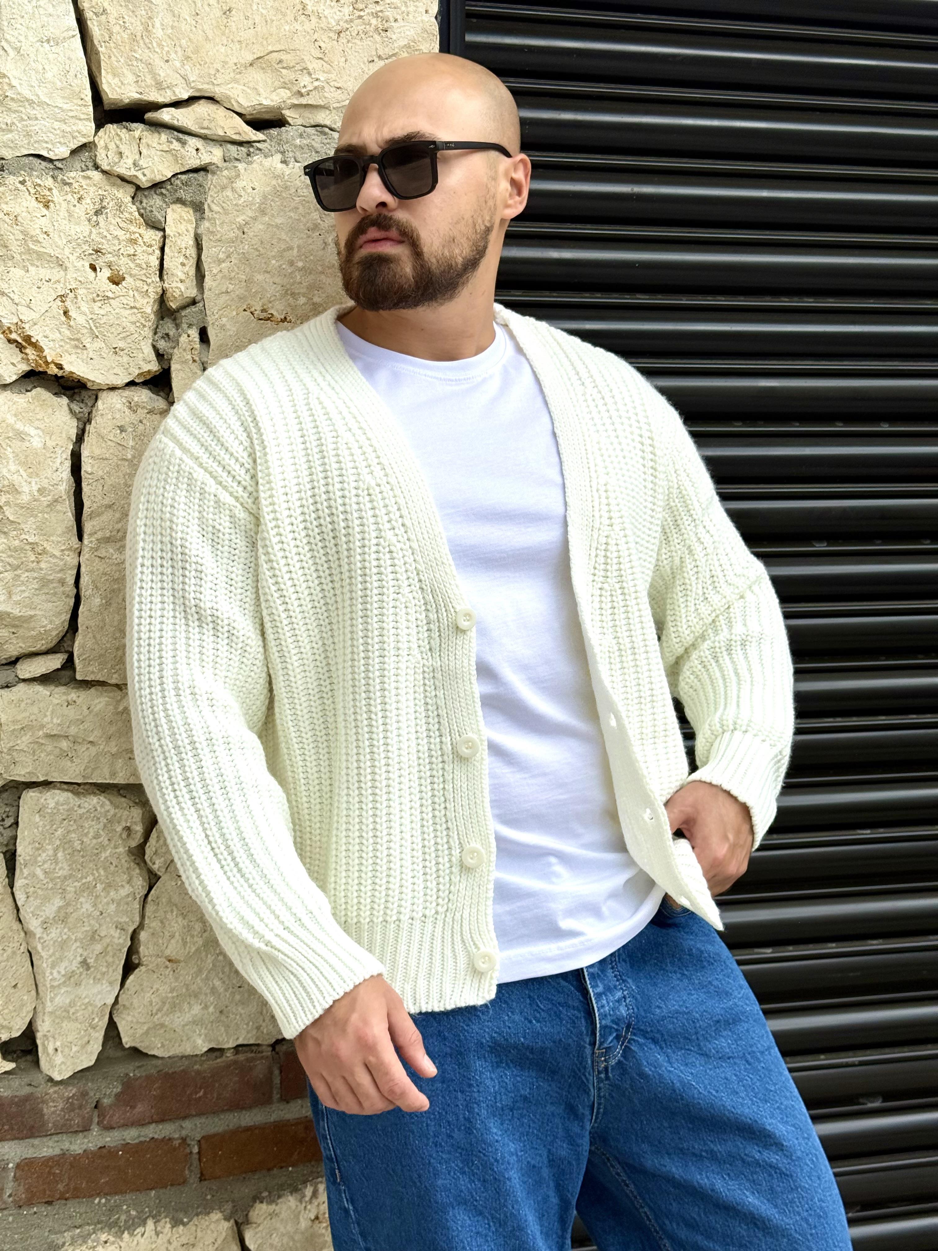 Selanik Örme Rahat Kalıp Hırka (MEVB52)
