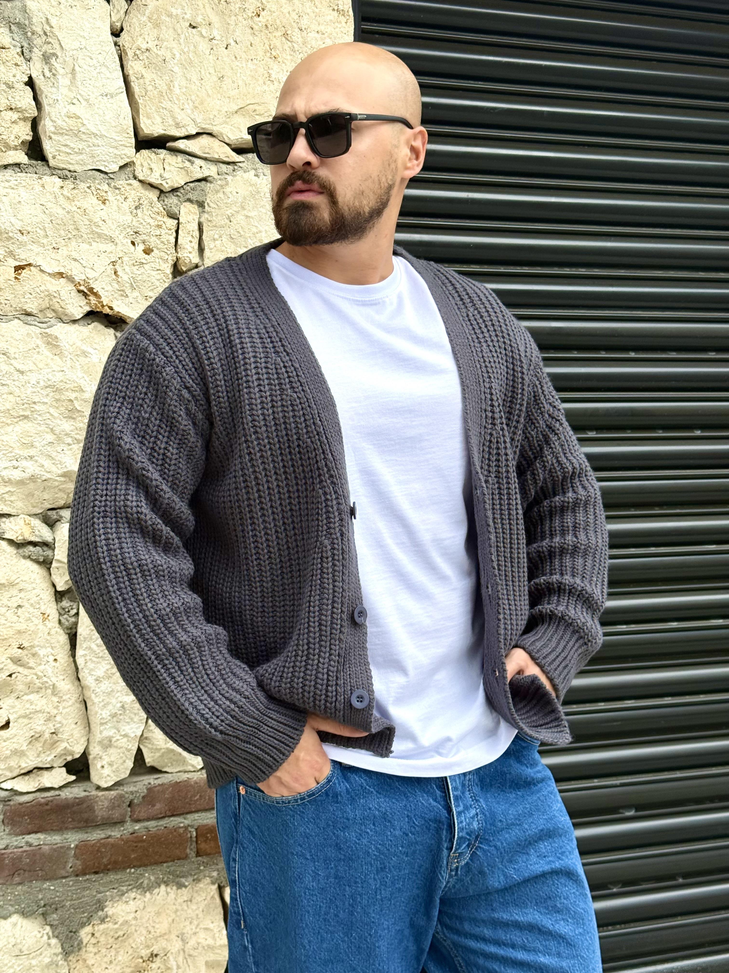 Selanik Örme Rahat Kalıp Hırka (MEVG52)