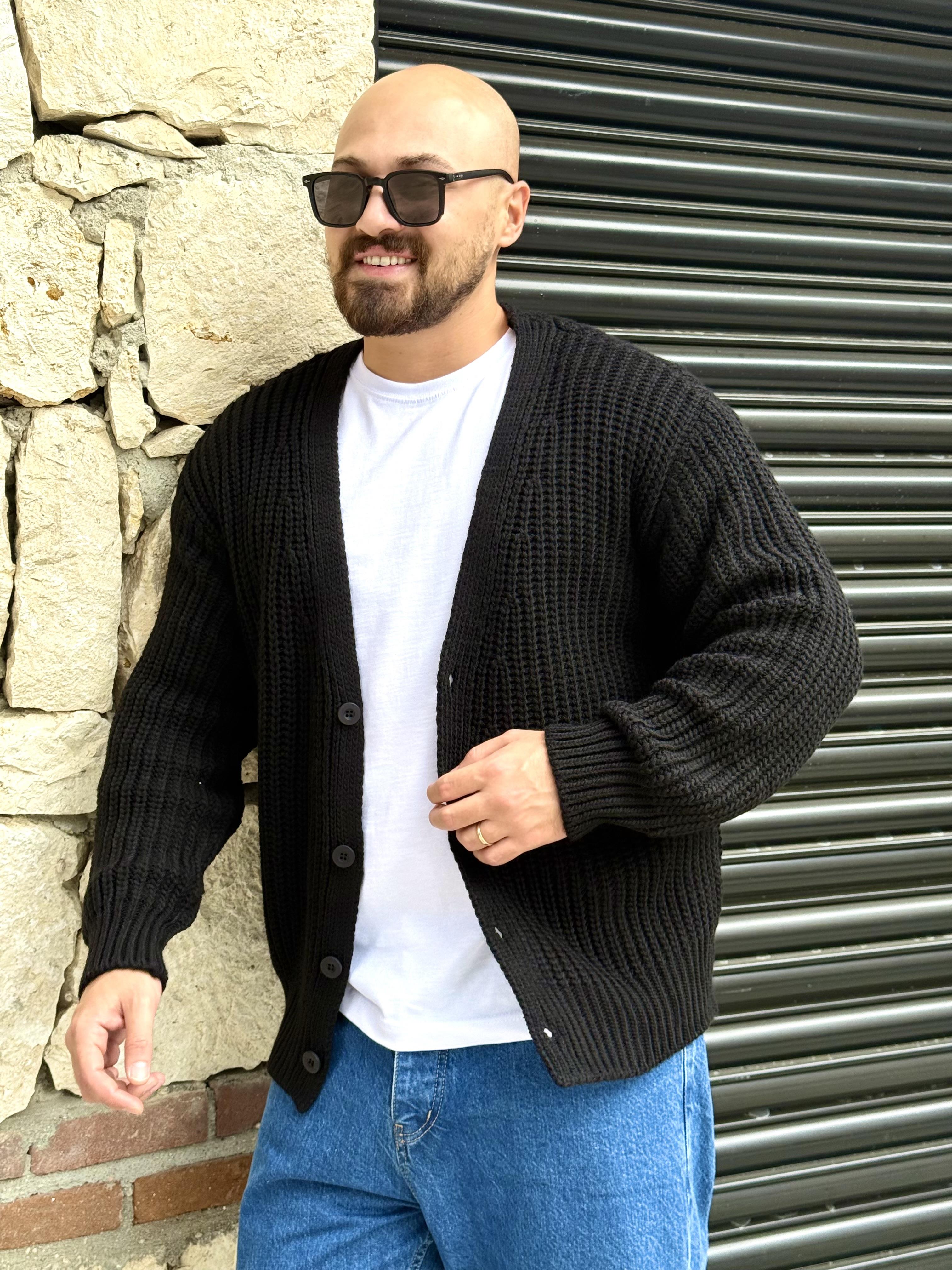 Selanik Örme Rahat Kalıp Hırka (MEVS52)