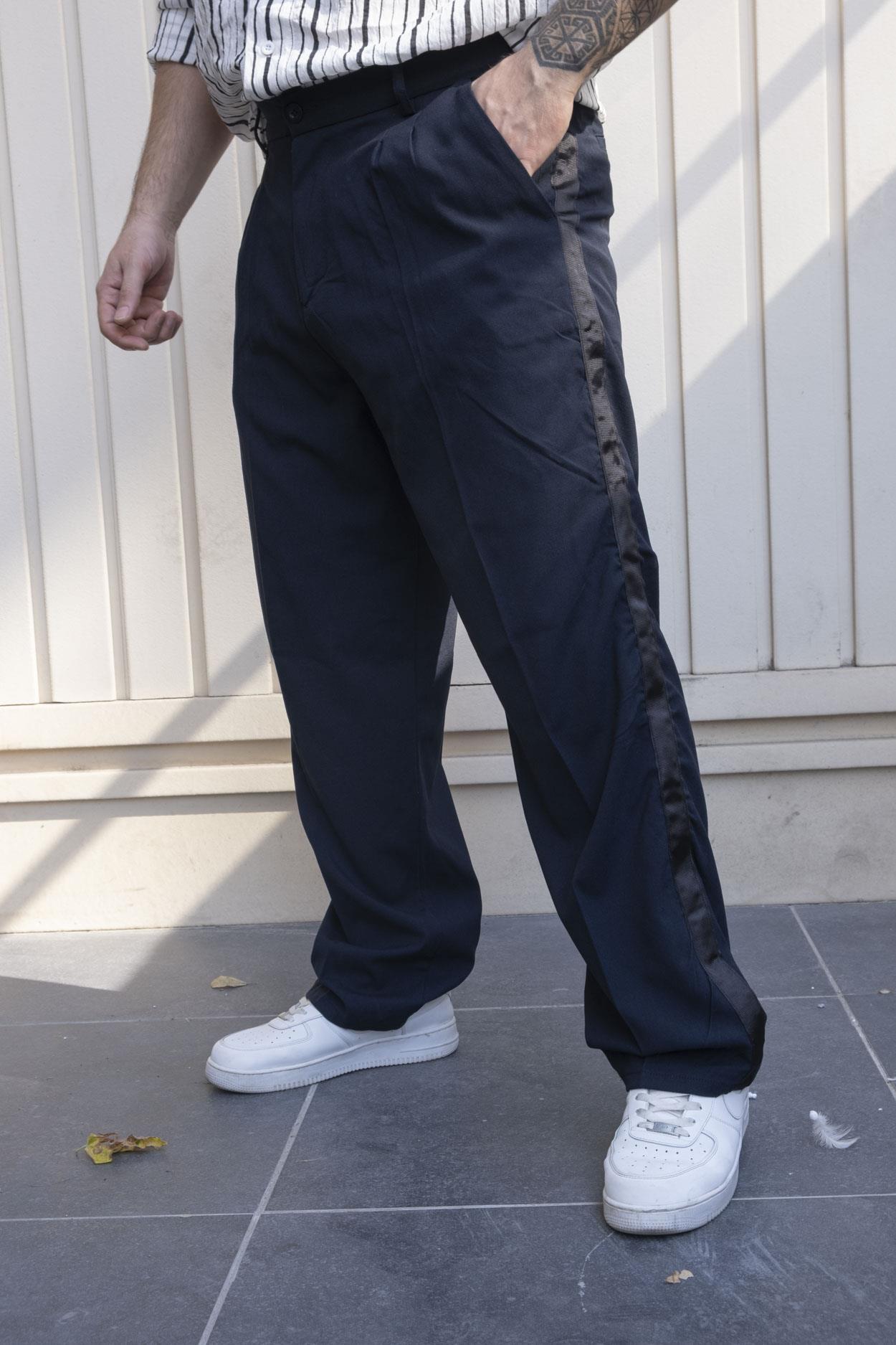 Şerit Detaylı Kumaş Pantolon (SPL03)