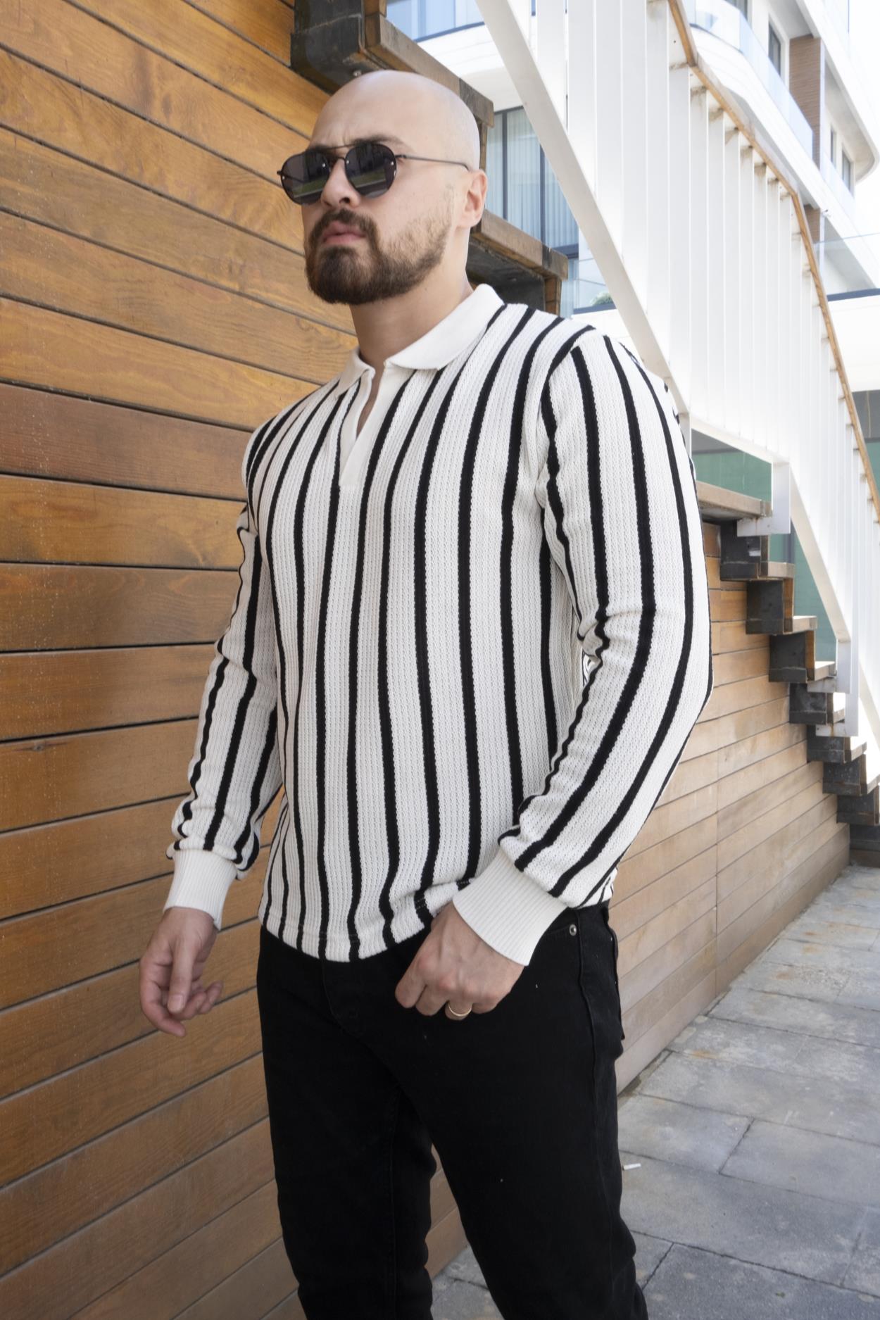 Slim Fit Polo Yaka Örme Triko (SVTB16)