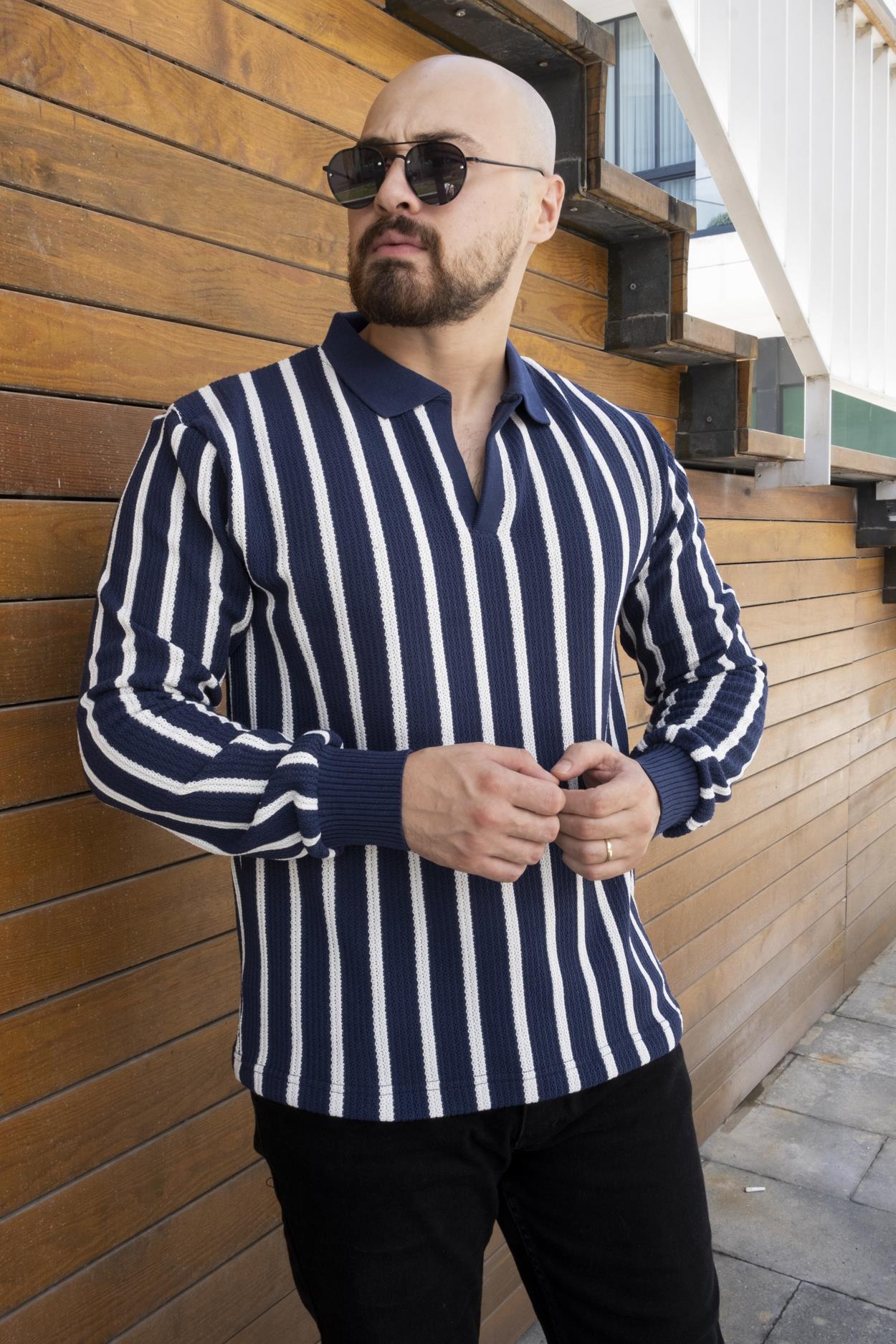 Slim Fit Polo Yaka Örme Triko (SVTL16)