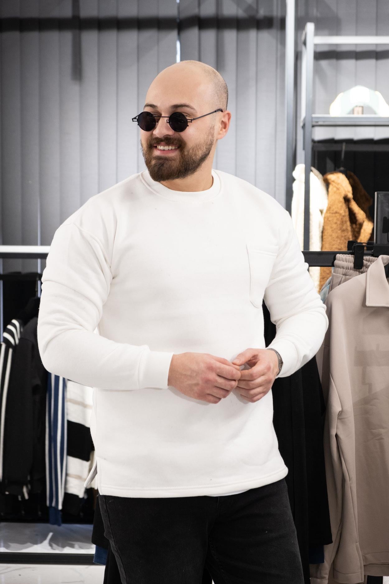 Slim Fit Şardonlu Sweatshirt (K-SWTB8)