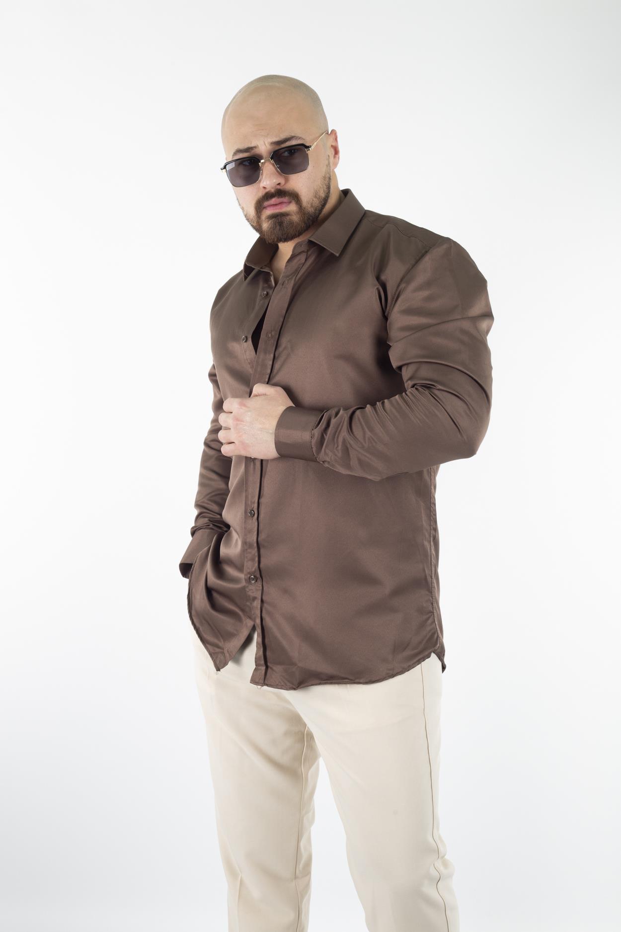 Slim Fit Viskon Kumaş Gömlek (GMK19)