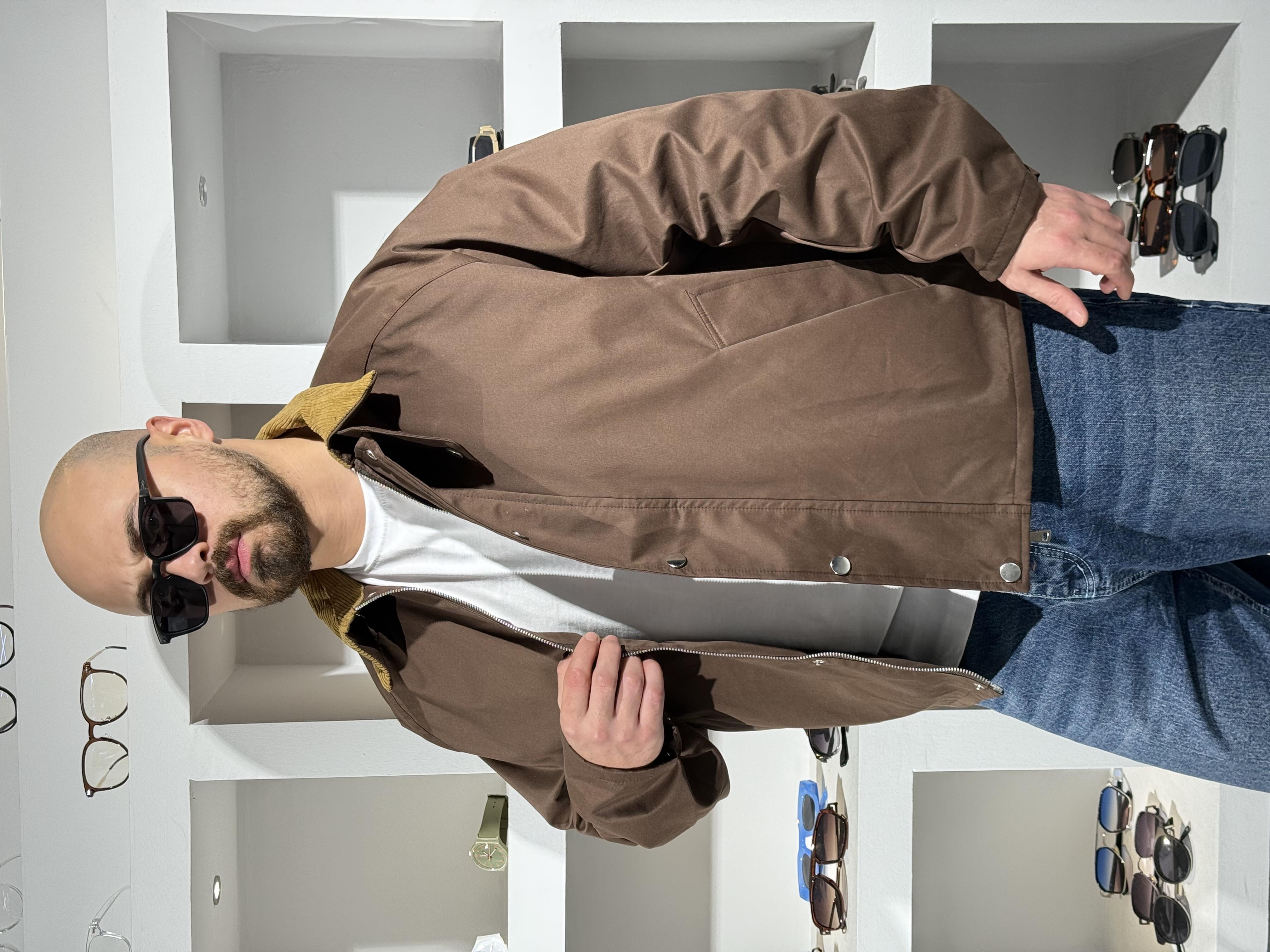 Su Geçirmez Kadife Yaka Detaylı Mont (MTKA62)