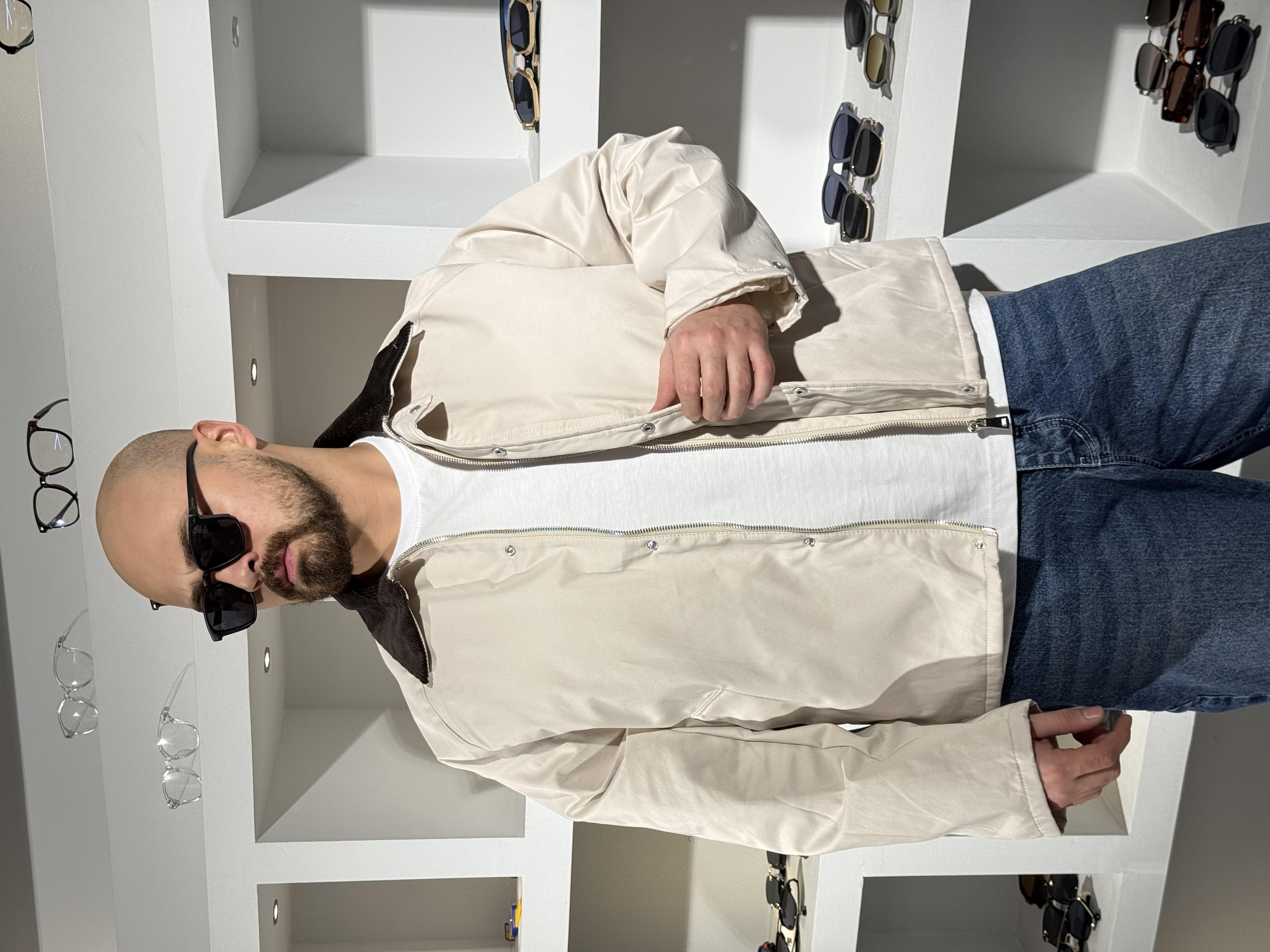 Su Geçirmez Kadife Yaka Detaylı Mont (MTKR62)