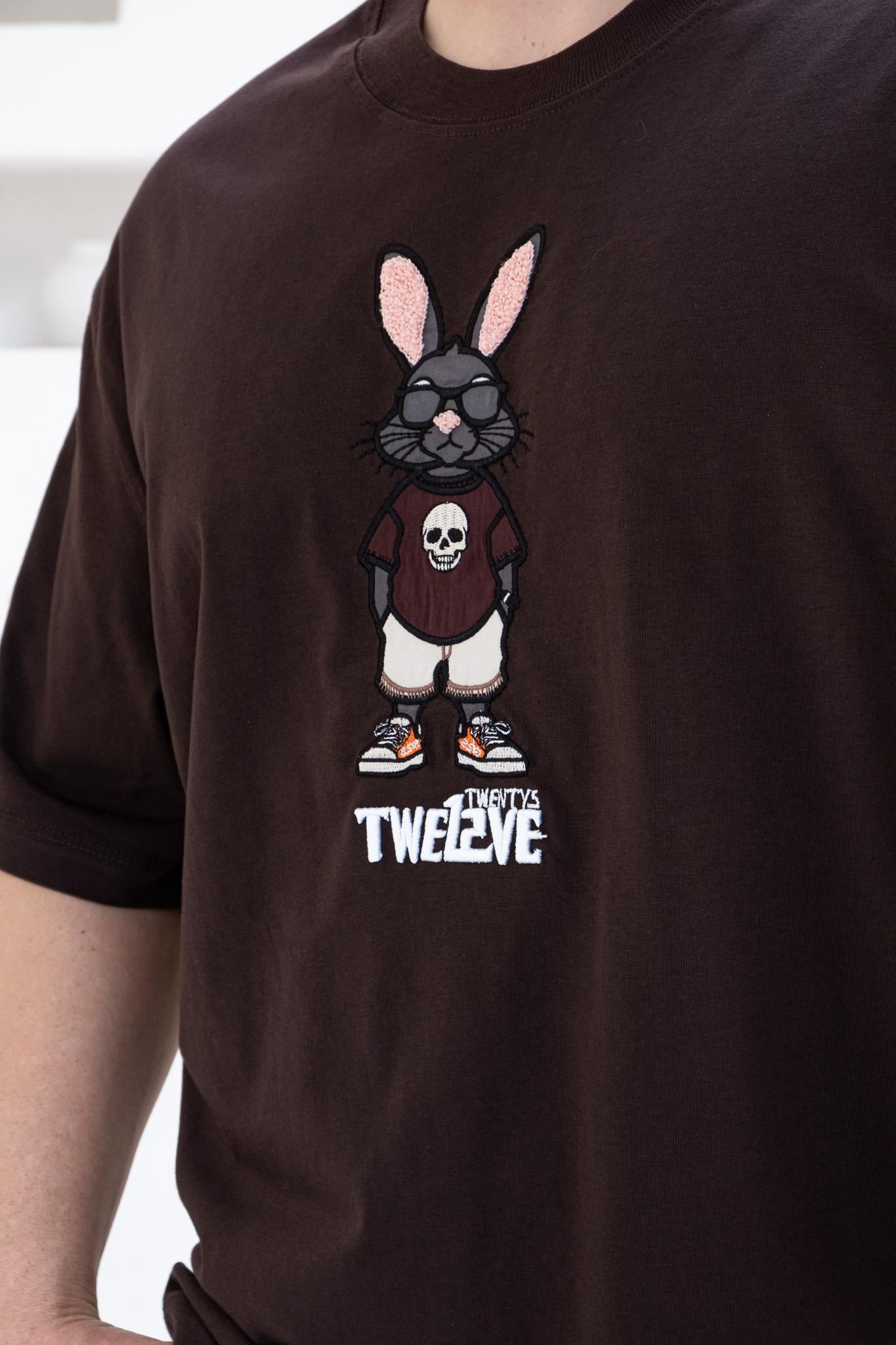 Tavşan Karakter Nakışlı Oversize T-shirt(TSKA54)
