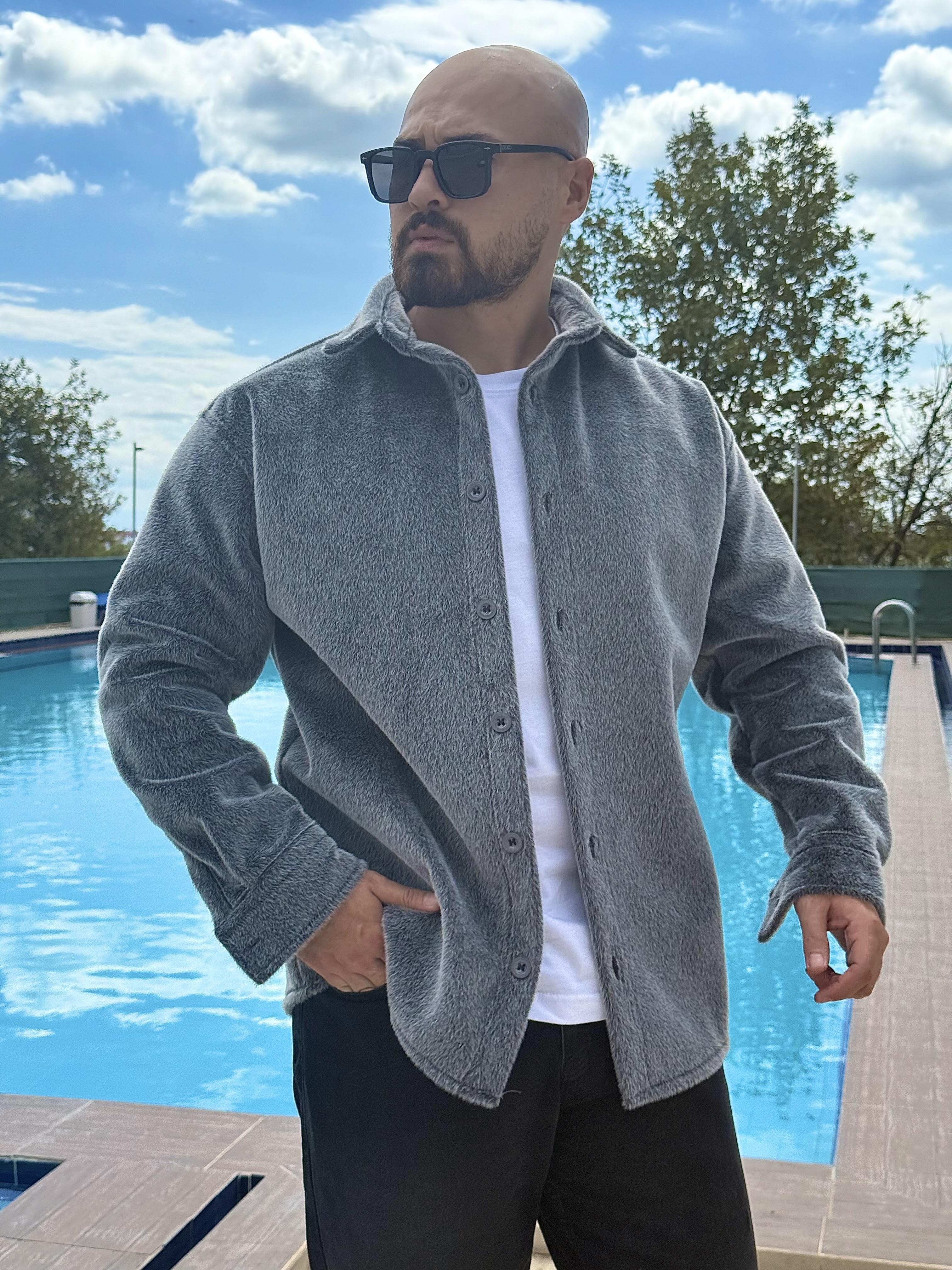 Tavşan Tüyü Rahat Kalıp Gömlek (GMG46)