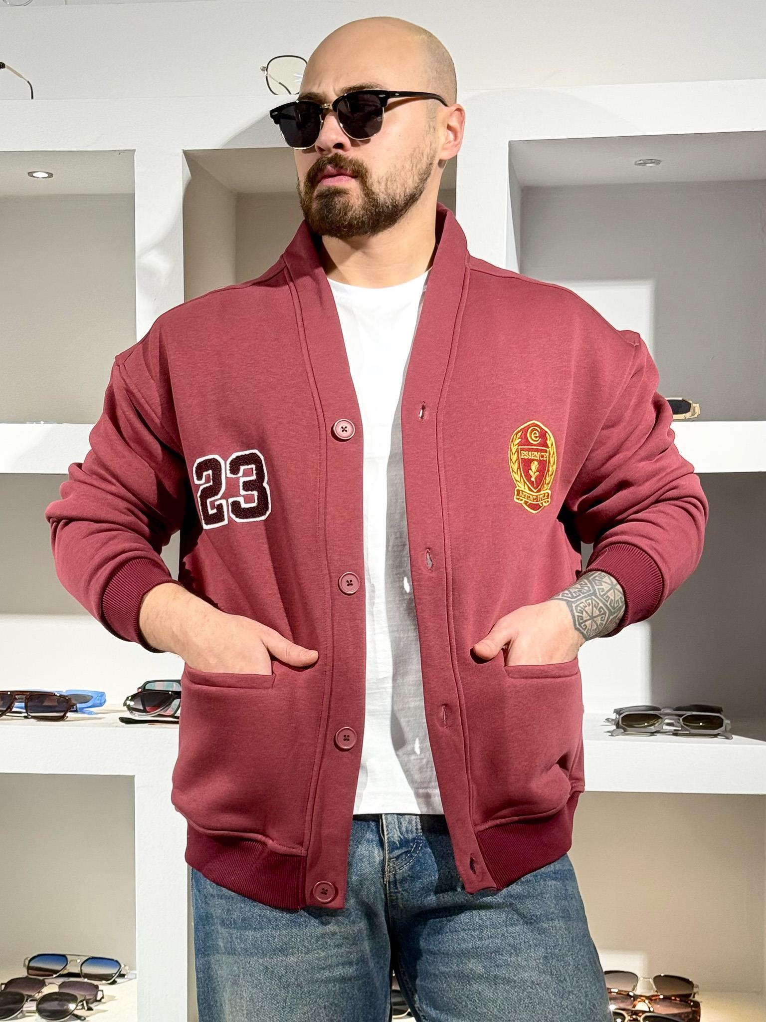 Üç İplik Şardonlu Rahat Kalıp Hırka (MEVBO60)