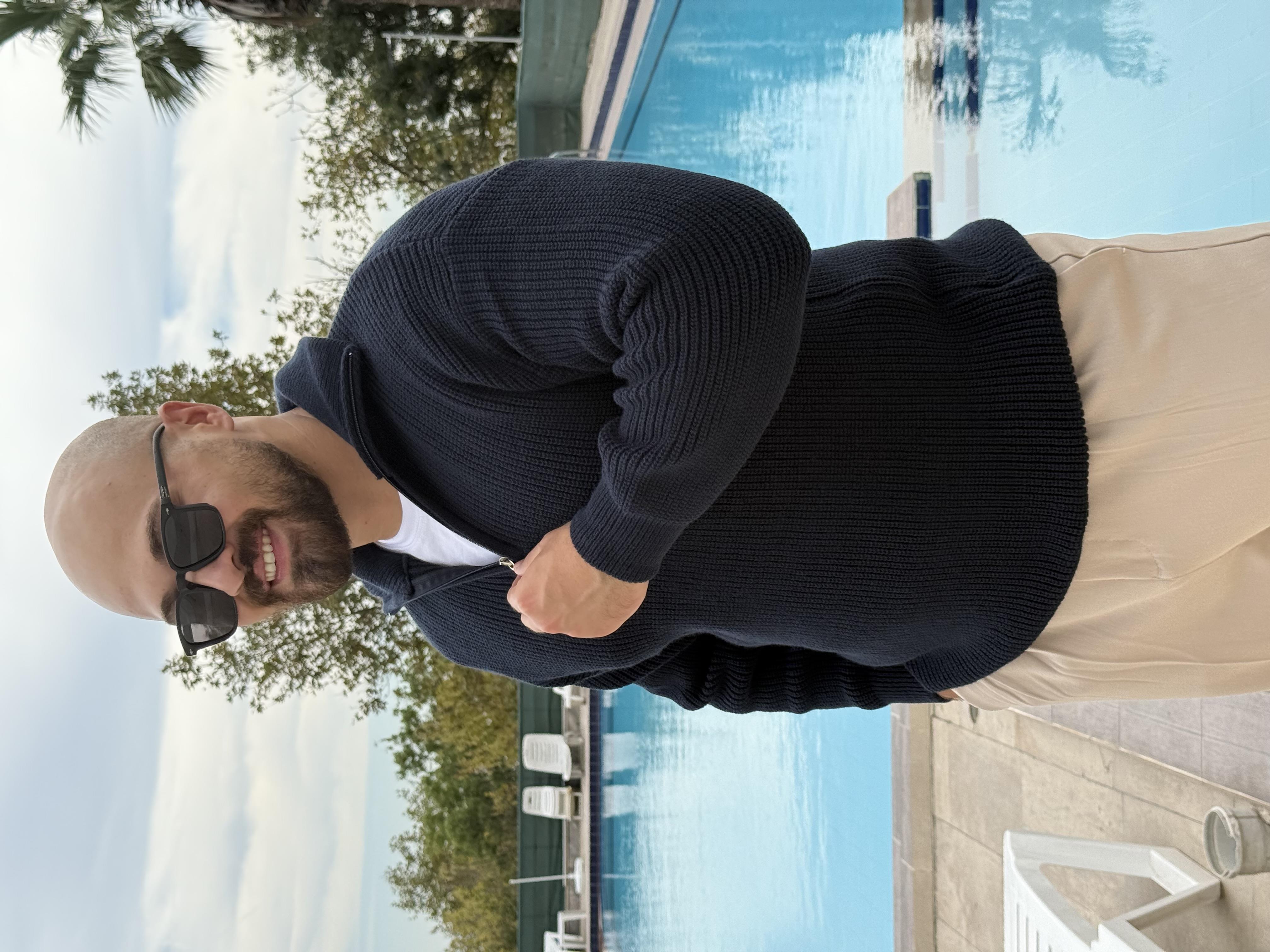 Yarım Fermuarlı Oversize Örme Kazak (SVTL48)