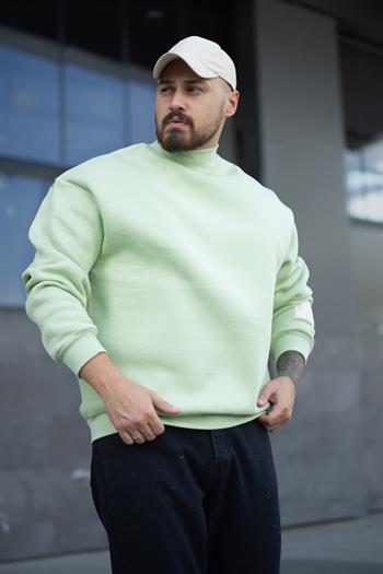 Boğazlı Oversize Üç İplik Sweatshirt (SVTY12)