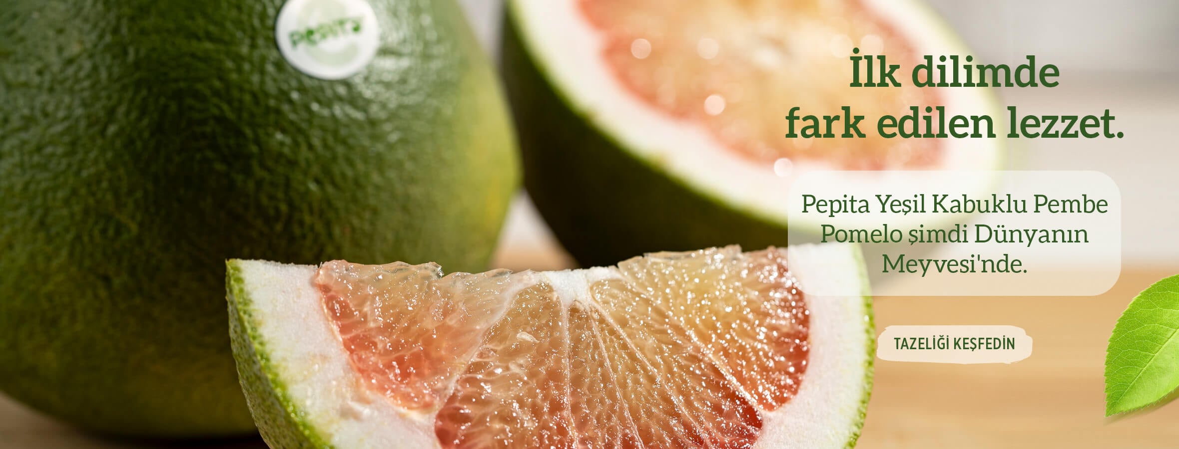 Yeşil Kabuklu Pembe Pomelo