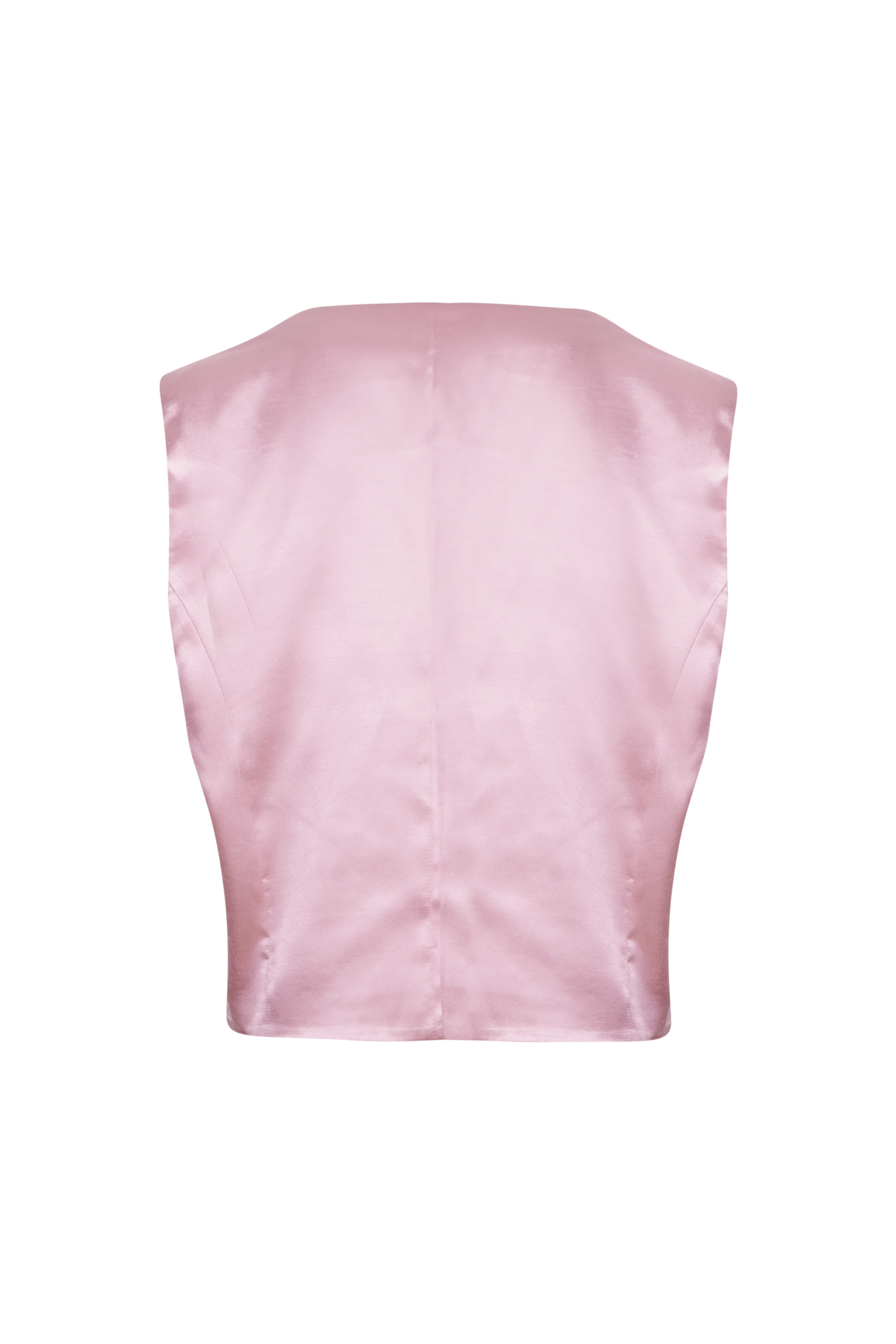 Pink Ines Velvet Vest