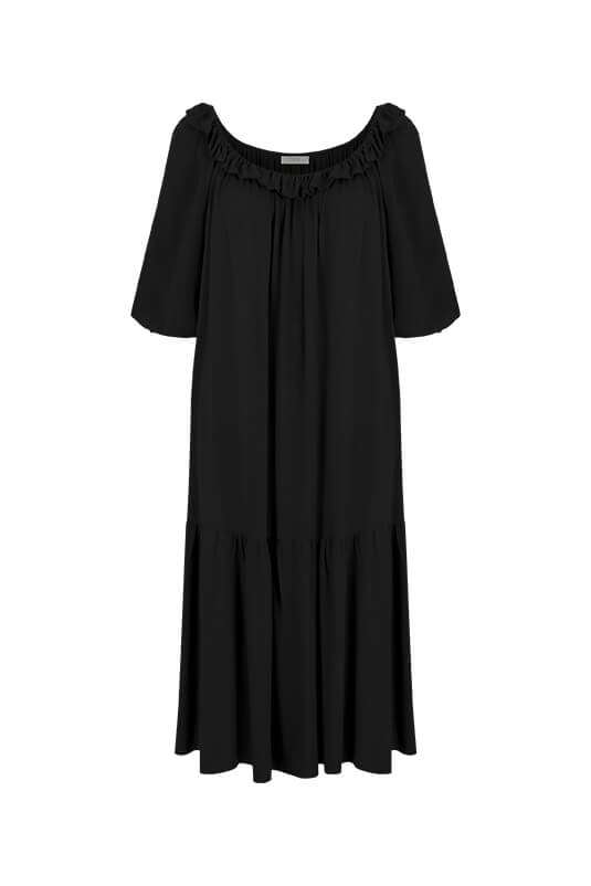 BLACK OFF SHOULDER DRESS