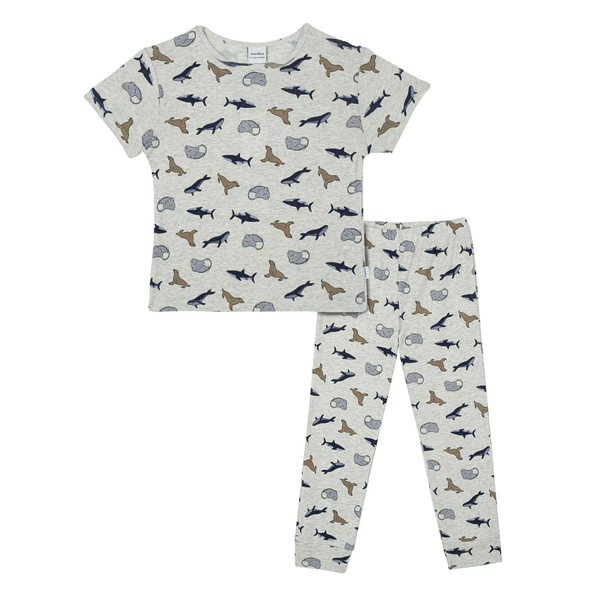 Antebies Denizde Yaşam Kısa Kollu Pijama Takımı