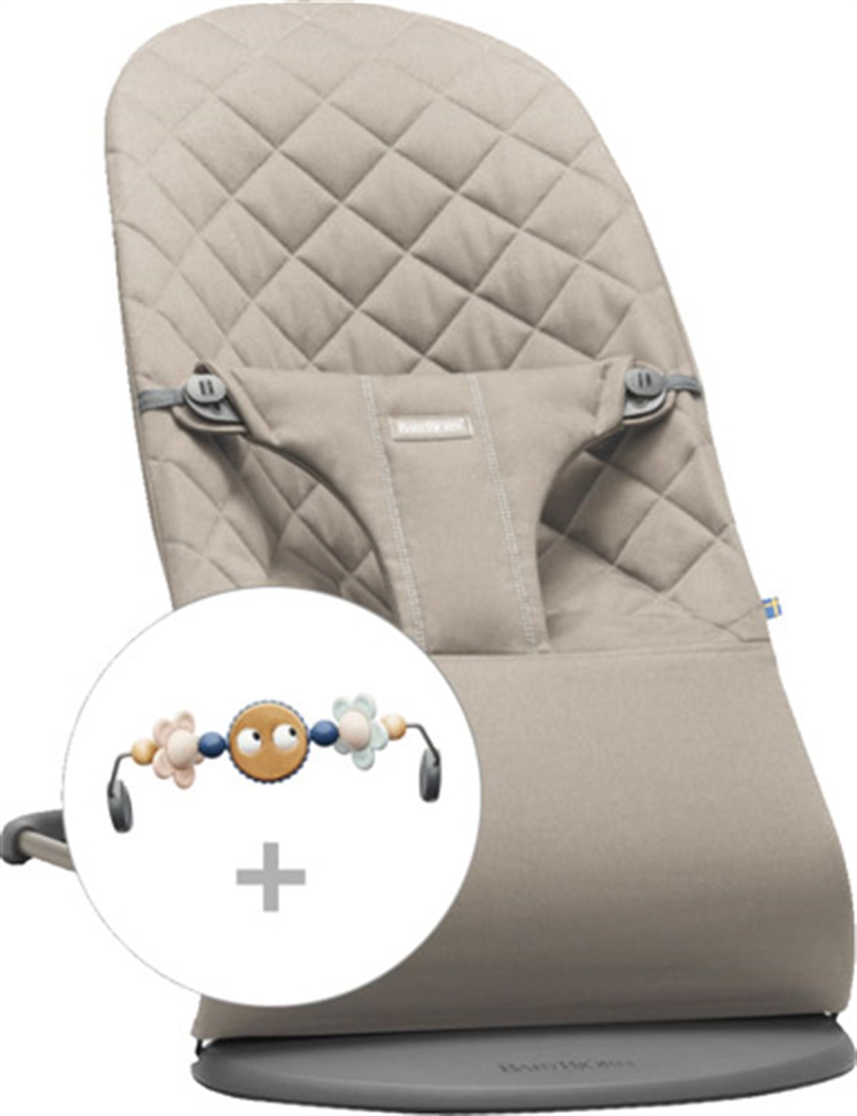 Babybjörn Balance Bliss Ana Kucağı Cotton /Sand Grey Oyuncaklı