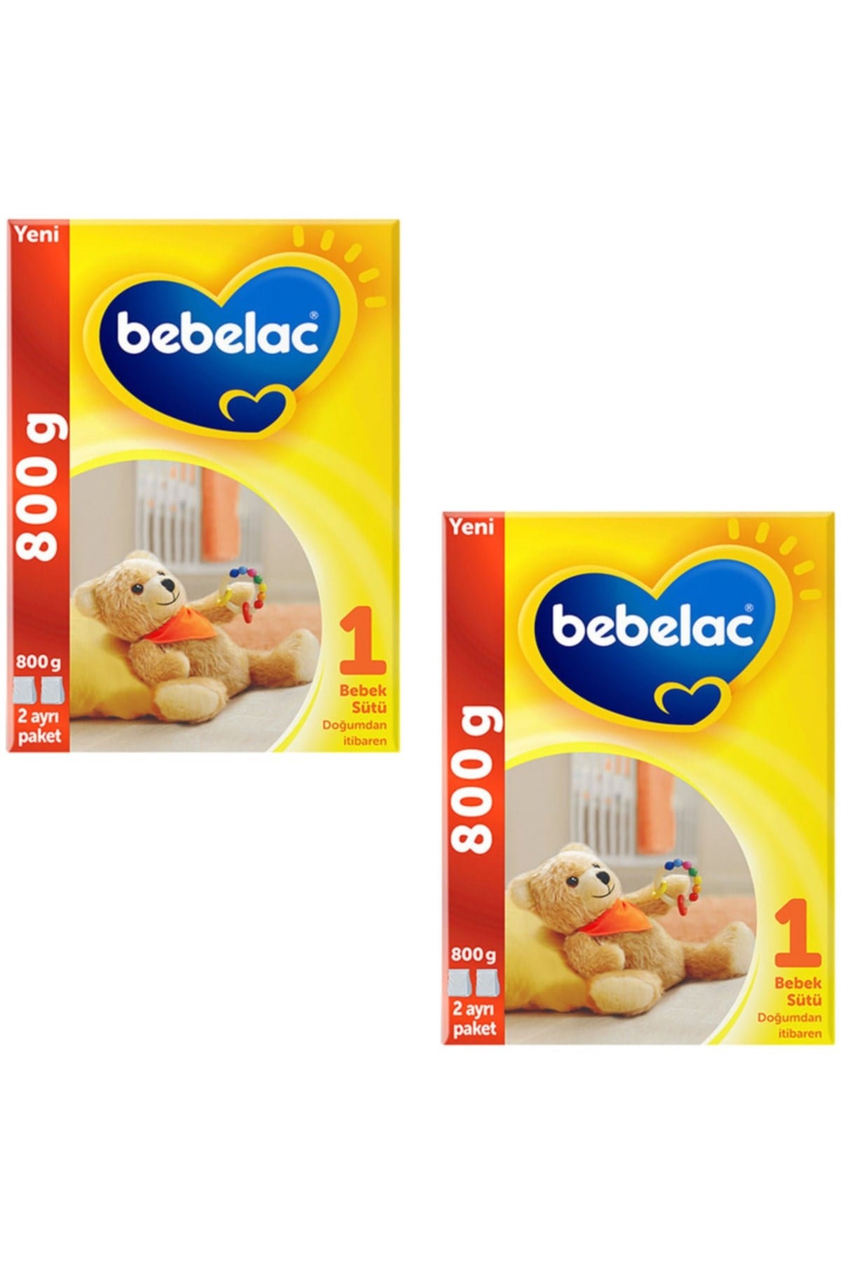 Bebelac 1 Bebek Sütü 800 g 0-6 Ay 2 ADET