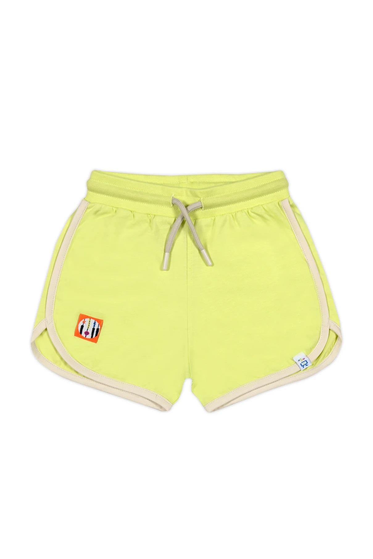 Beetle Beez Lime Retro Şort - Ekru Biyeli