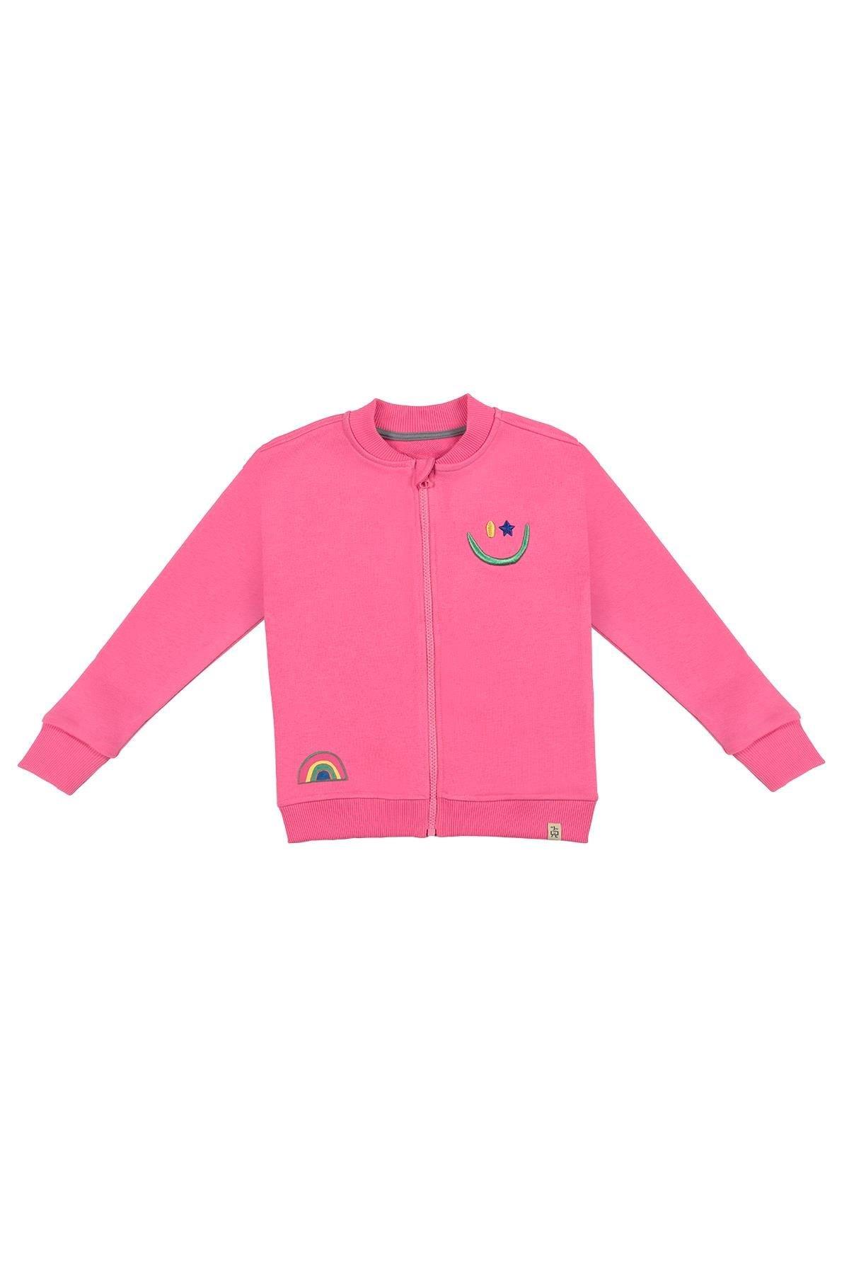 Beetle Beez Sweet Dreams Fermuarlı Sweatshirt - Pembe