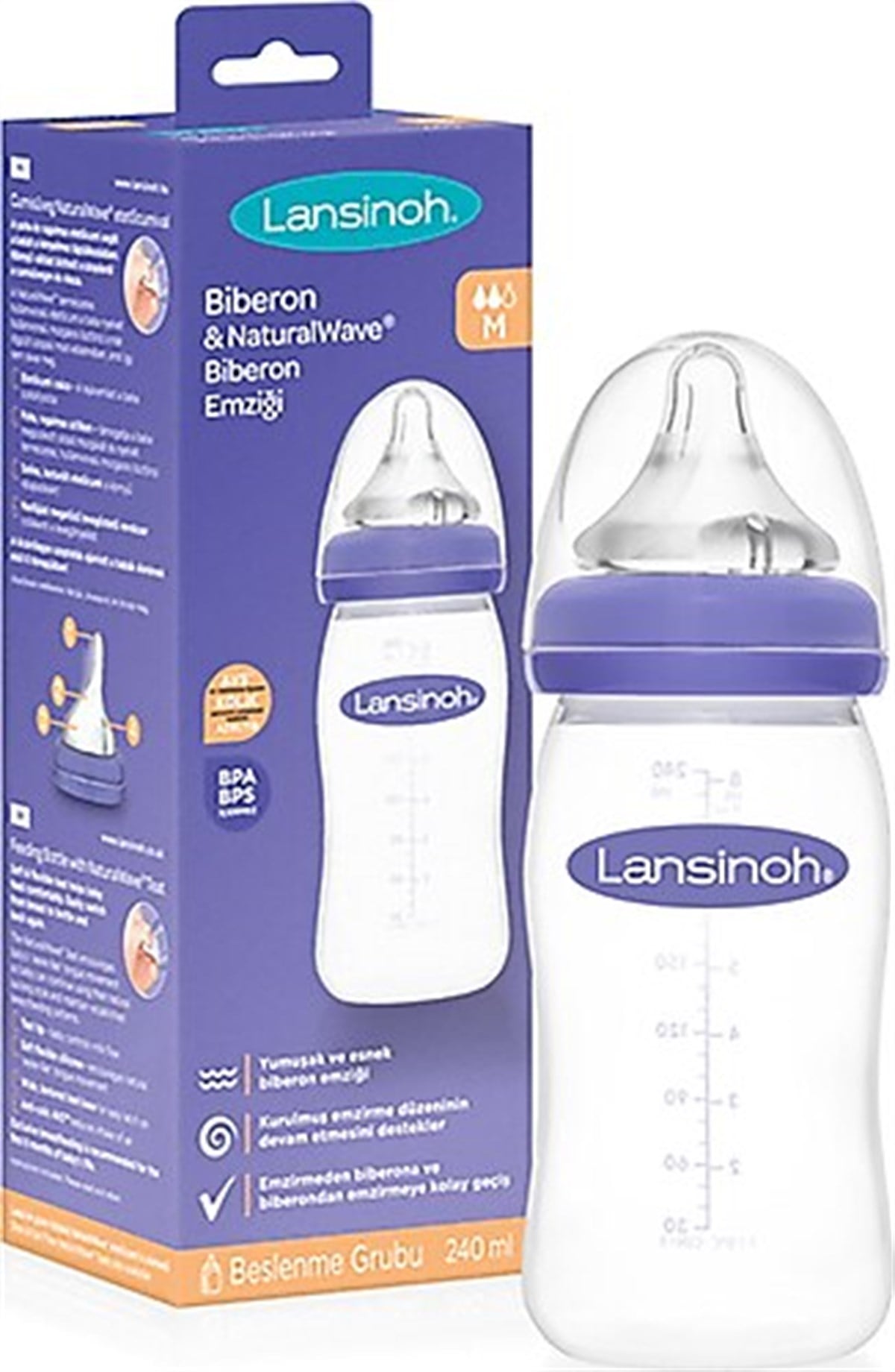Biberon & NaturalWave® Biberon Emziği 240 ml