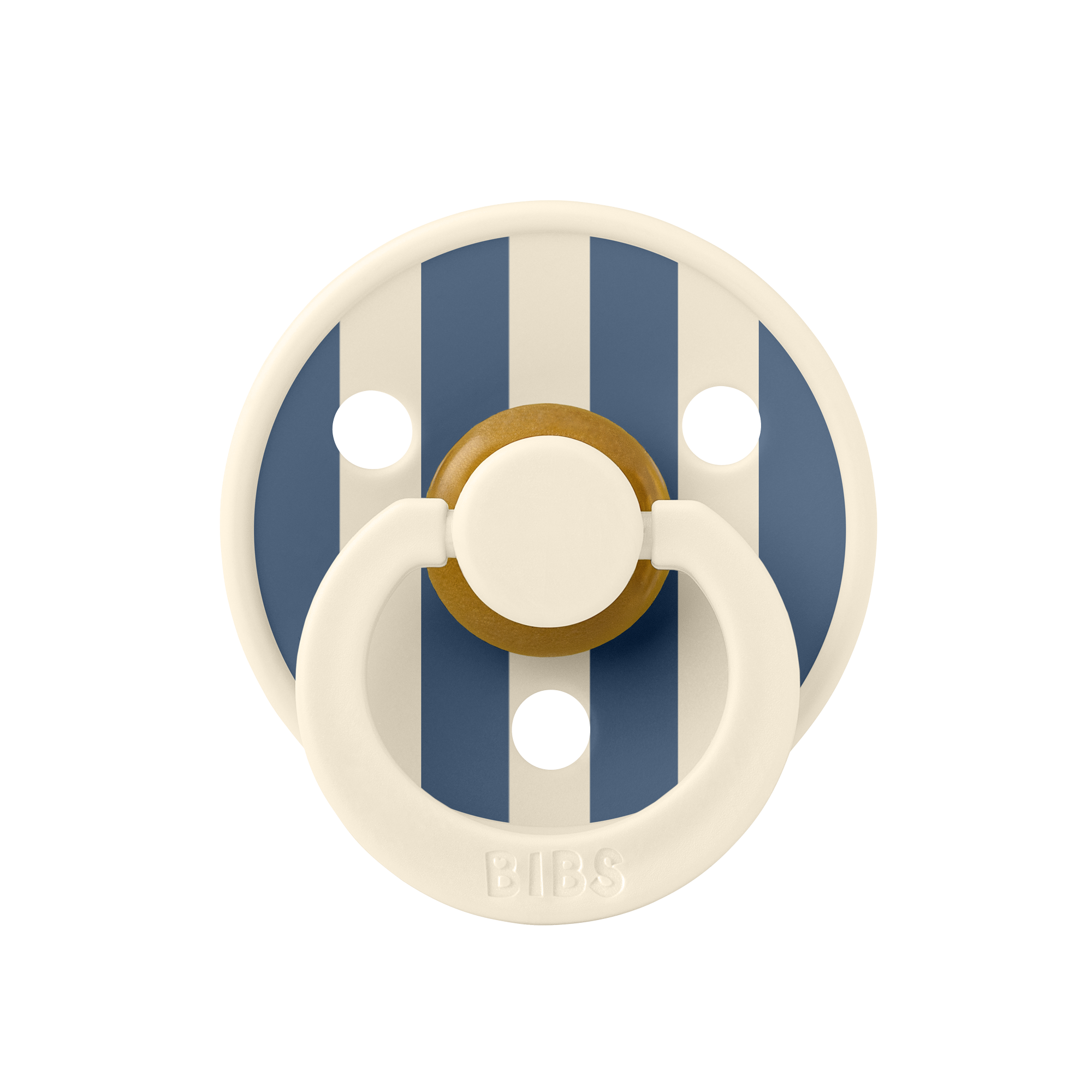 Bibs Studio Colour Block Kauçuk Emzik - Ivory Steel Blue