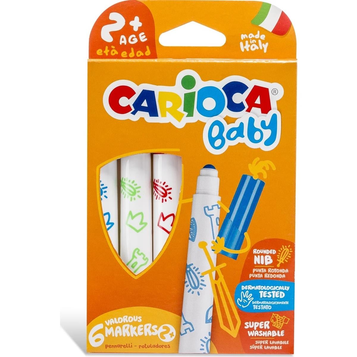 Carioca Baby Yıkanabilir Keçeli Kalem 6' lı