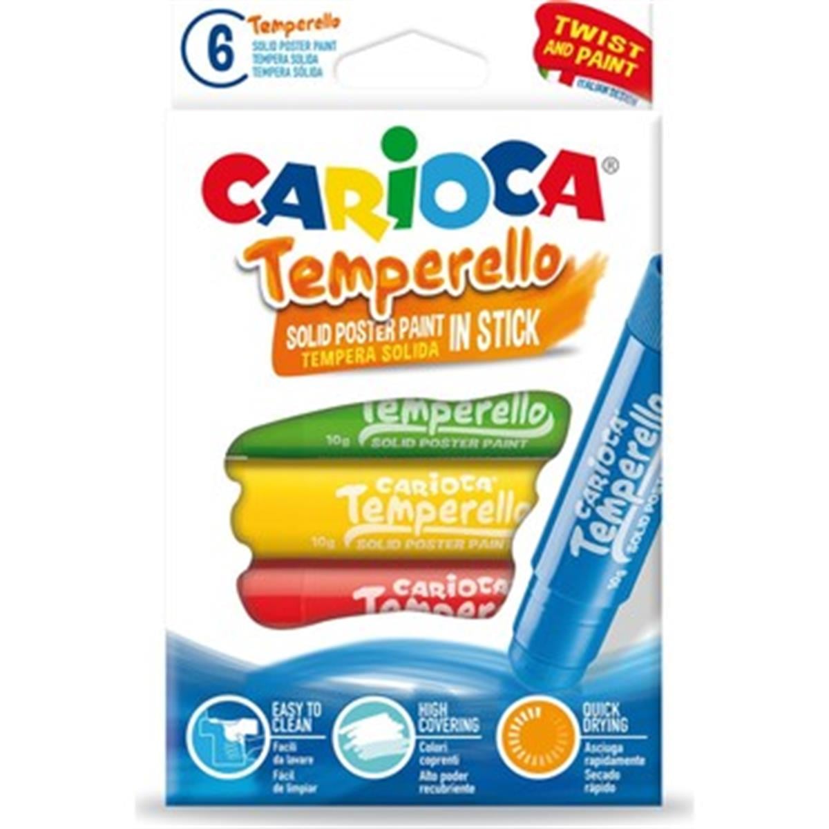 Carioca Temperello Stick Poster Boyama Kalemi 6'lı