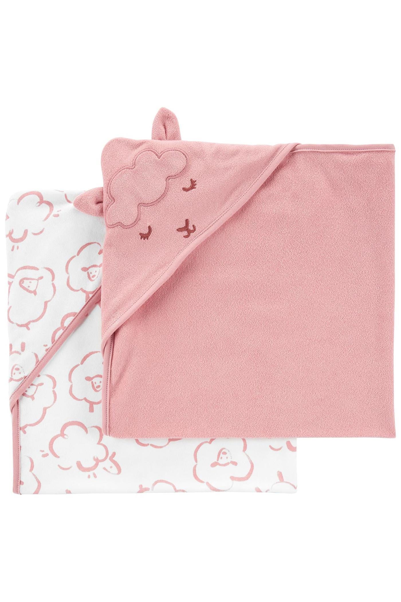 Carter's Kız Bebek 2'li Banyo Havlusu Pembe