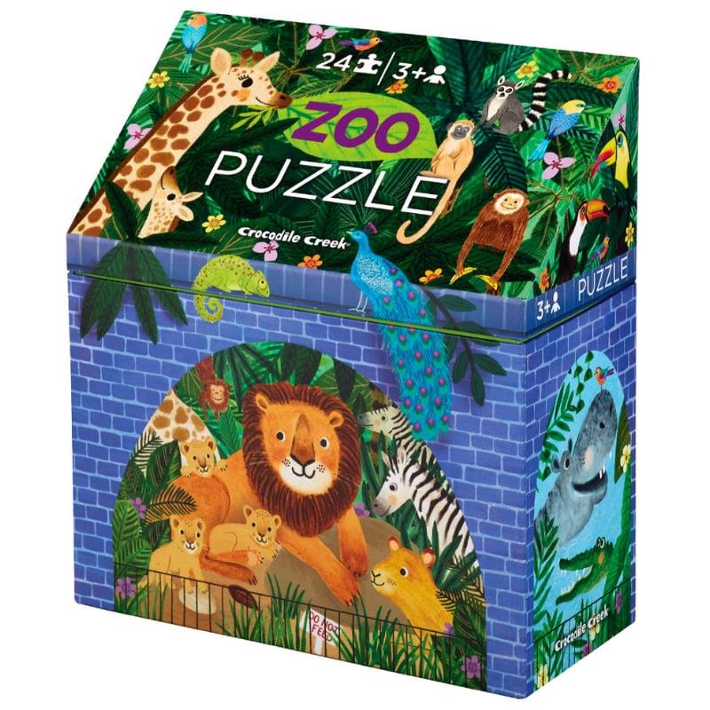 Crocodile Creek Puzzle - 24 Parça - Hayvanat Bahçesi 