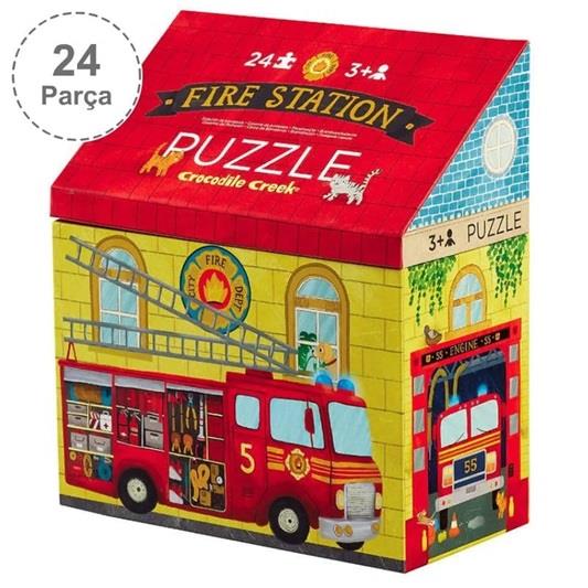 Crocodile Creek Puzzle - 24 Parça - İtfaiye İstasyonu