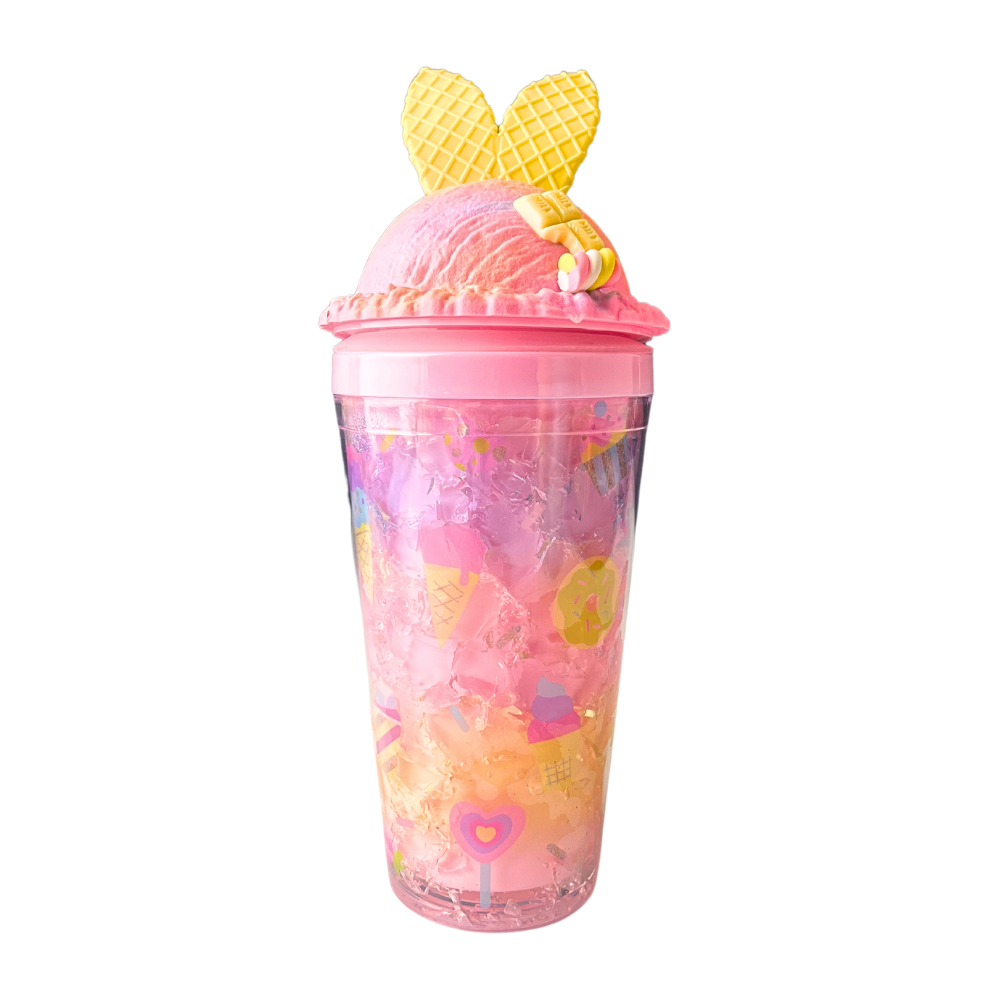 Etoilee-Iced 1 Scoop of Icecream Pipetli Suluk - Pembe