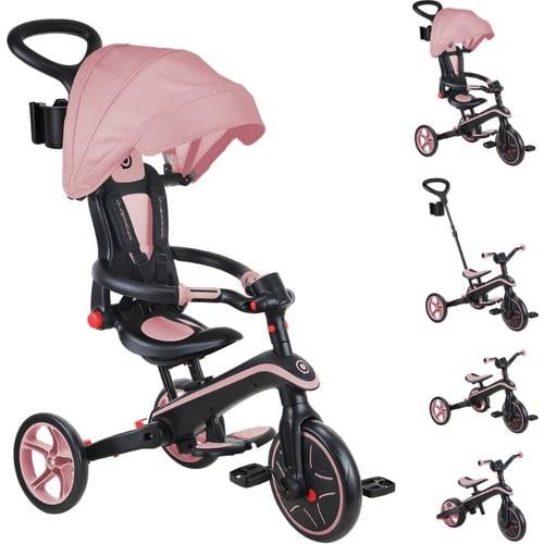 Globber Explorer 4 in 1 Katlanabilir Bisiklet - Pastel Pembe