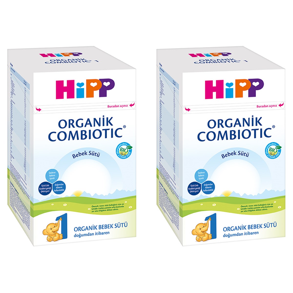 HiPP 1 Organik Combiotic Bebek Sütü 800g 2'li